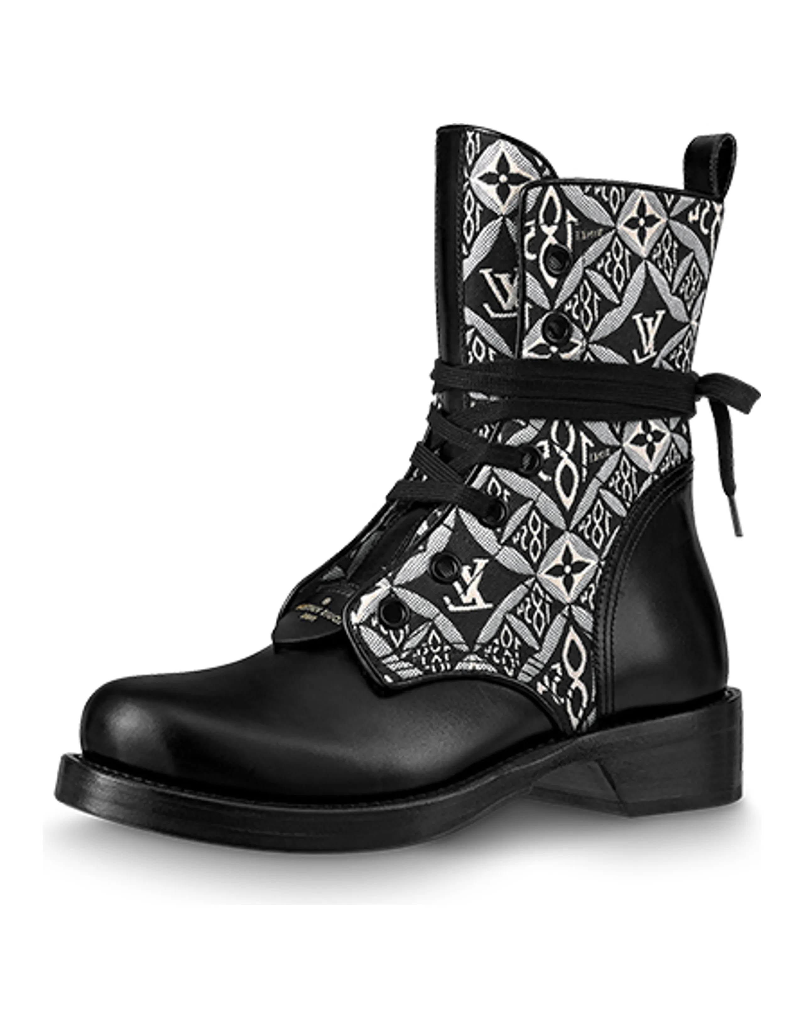 LOUIS VUITTON Metropolis Boots 'Black White Monogram' Women's