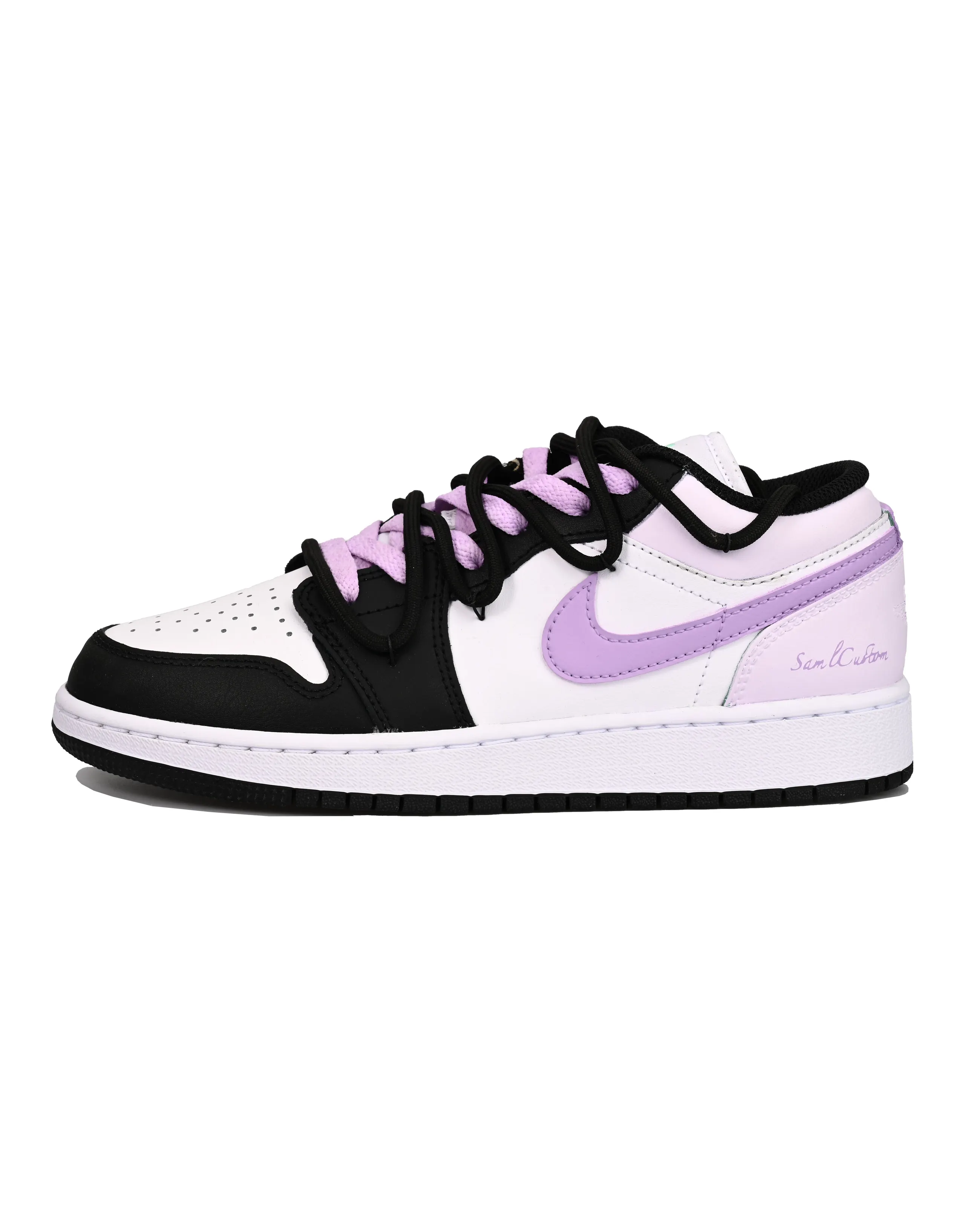 JORDAN Air JORDAN 1 Vintage Basketball Shoes Men Low Top Pink/Black