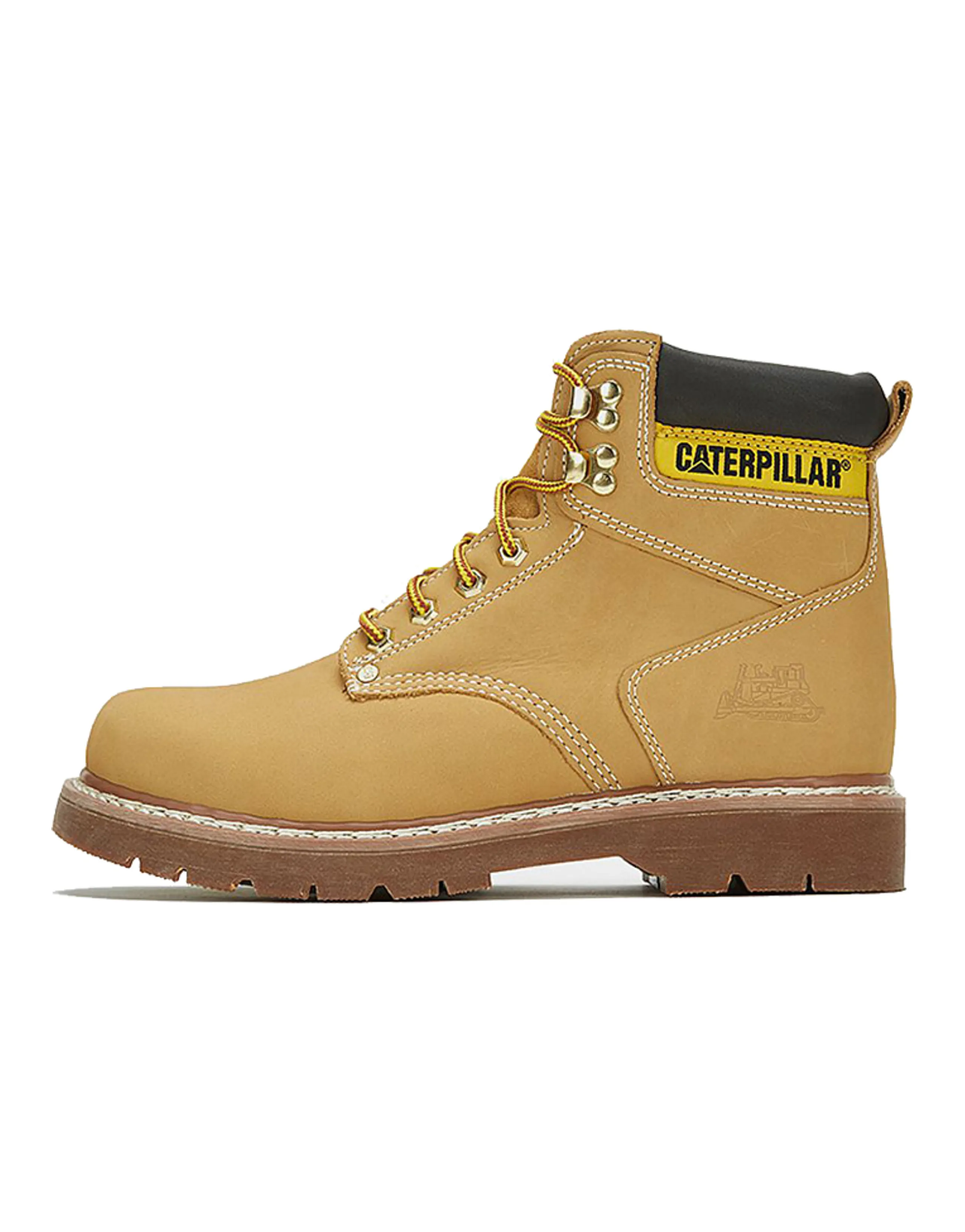 CAT Wear-Resistant Height Increasing Slip-Resistant Short Outdoor Boots Unisex Brown Yellow