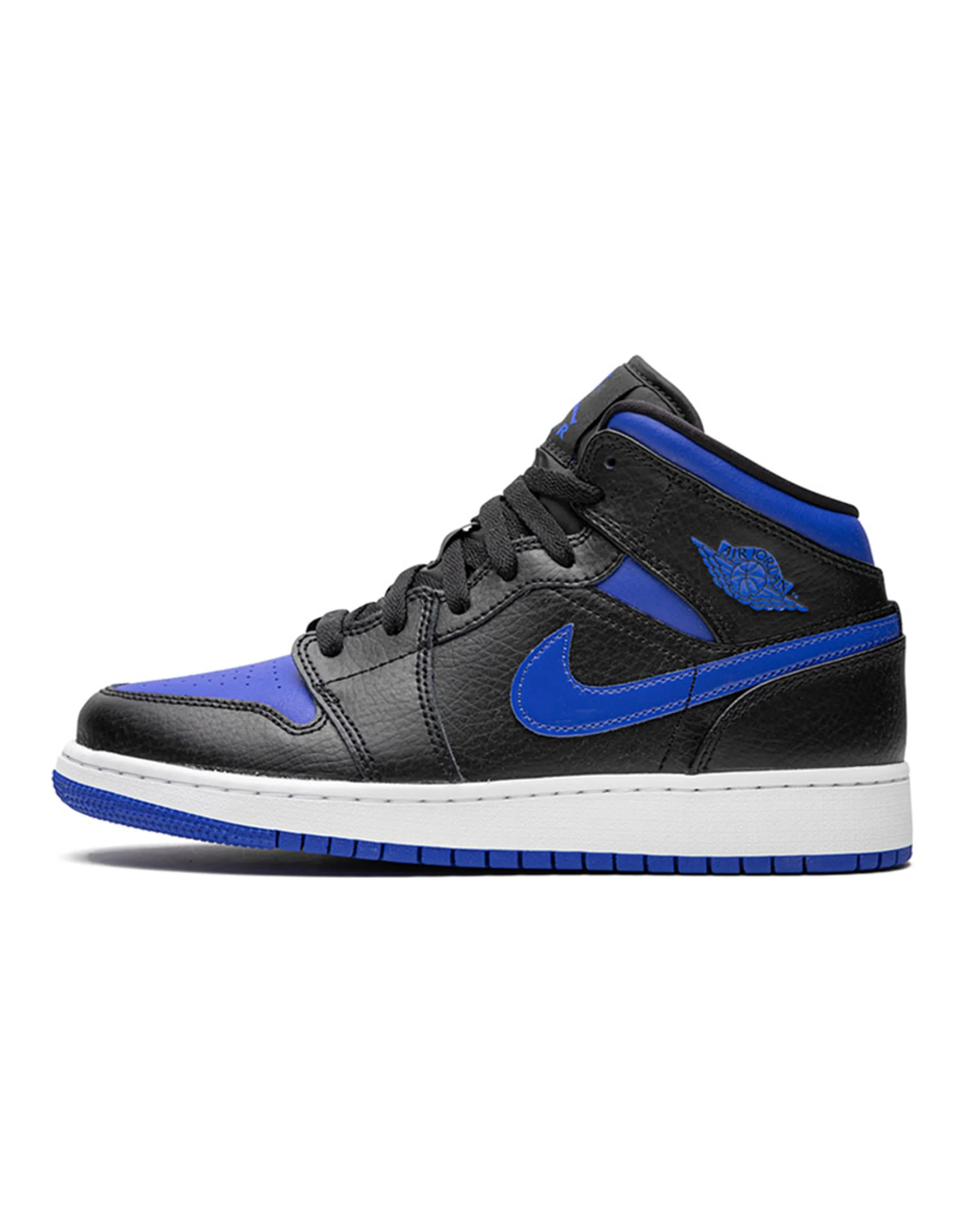 Jordan 1 Mid GS Black Hyper Royal
