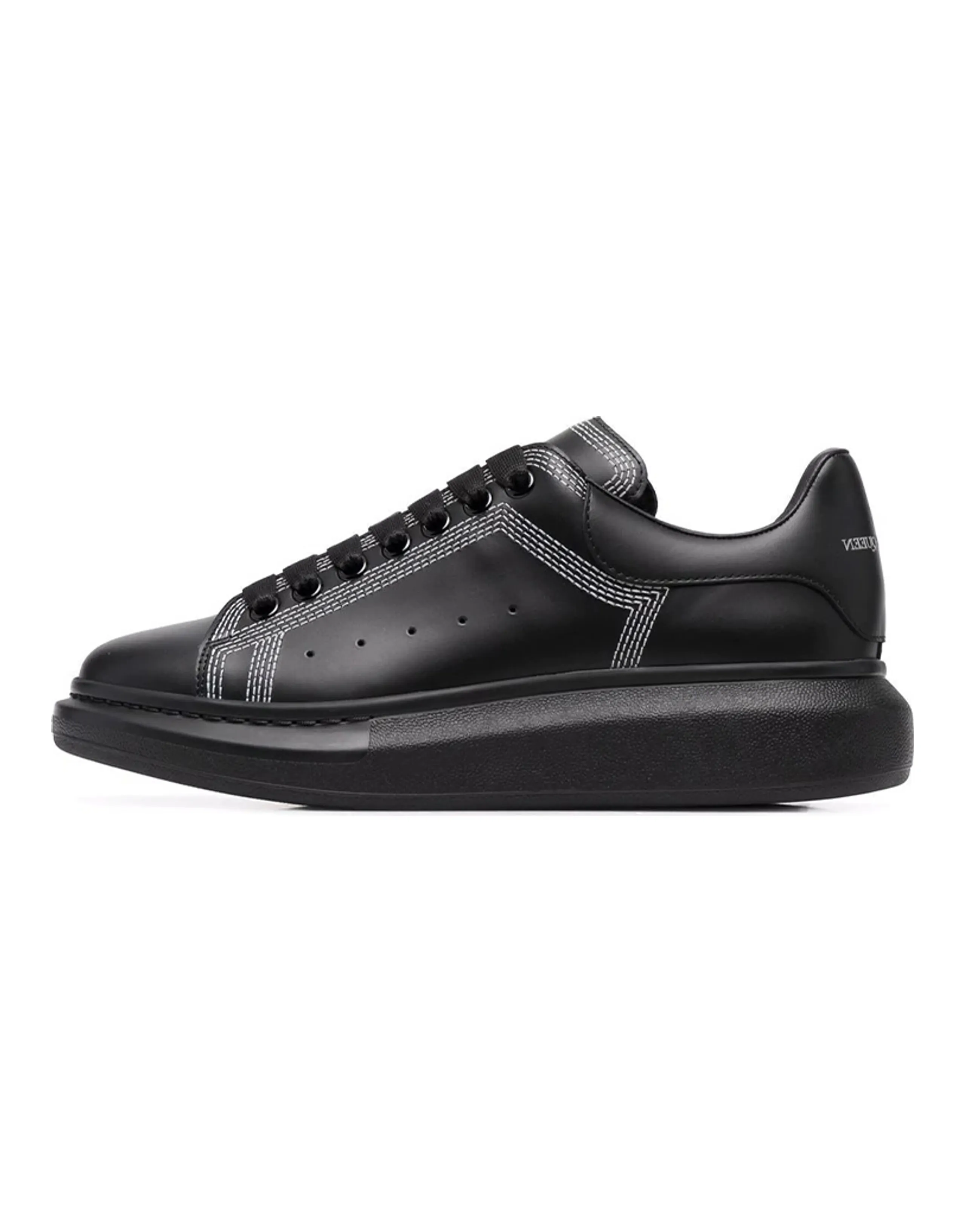 Alexander McQueen Oversized Embroidered Black Silver