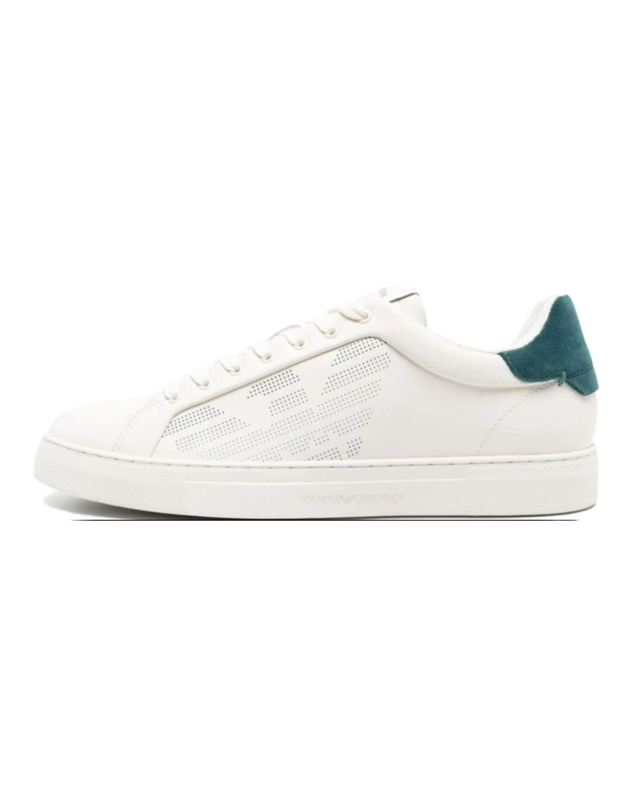 EMPORIO ARMANI Logo-embossed Leather Sneakers