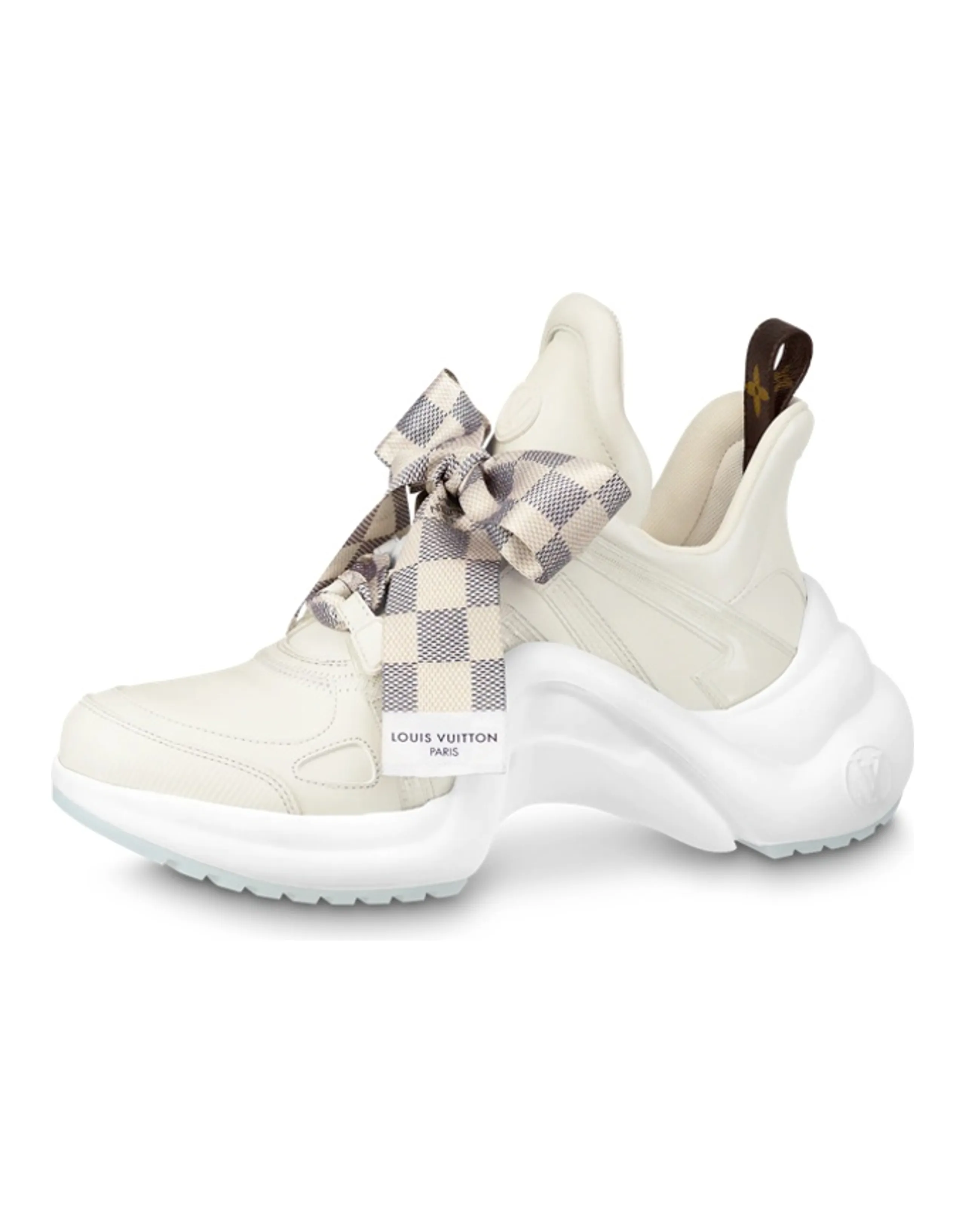 LOUIS VUITTON Archlight 1.0 Sneakers 'Cream White With Plaid Ribbon' Women's