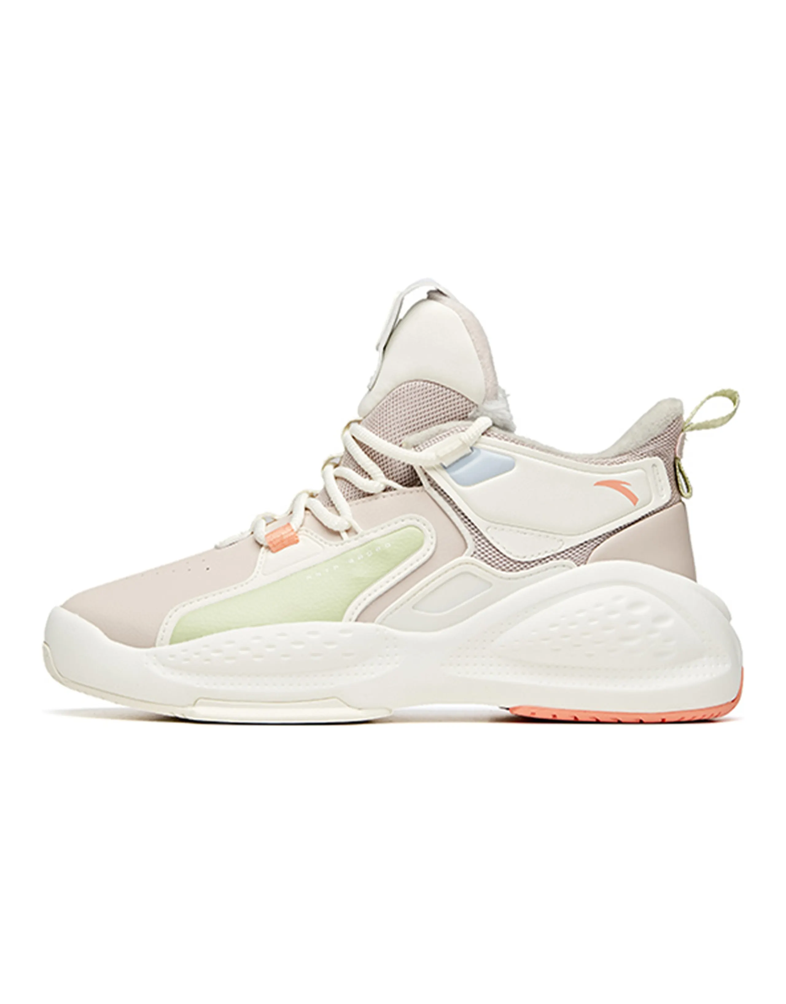 Anta Bastard High-Top Skateboard Shoes Women's Lotus Gray