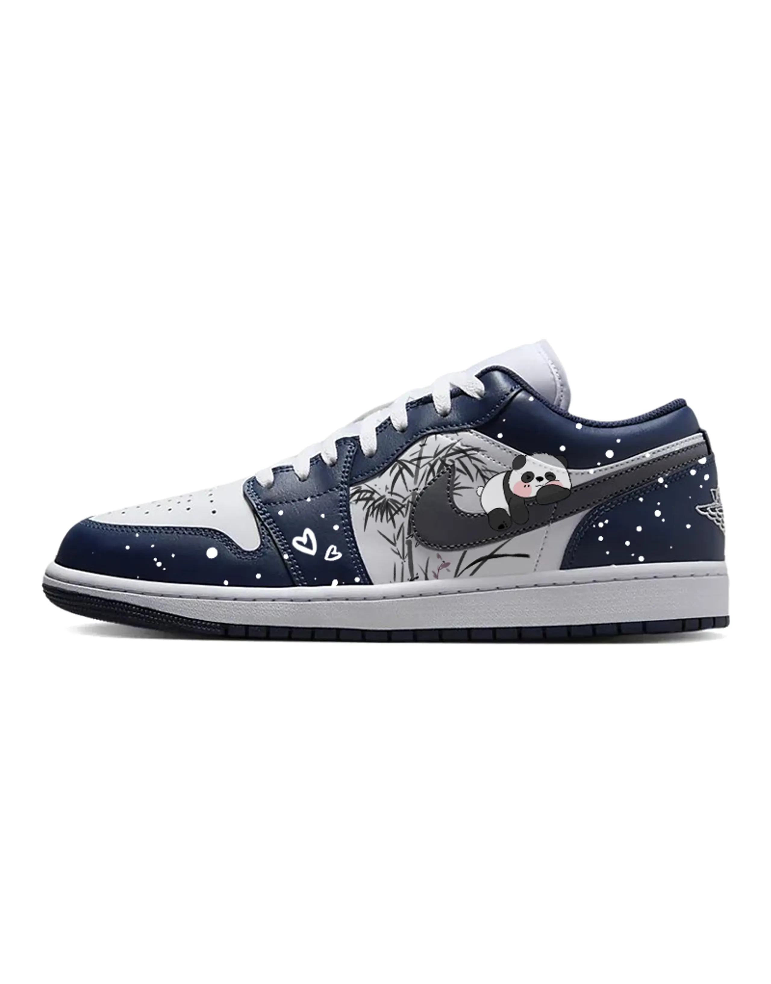 JORDAN Air JORDAN 1 Vintage Basketball Shoes Women's Low Top Blue/White