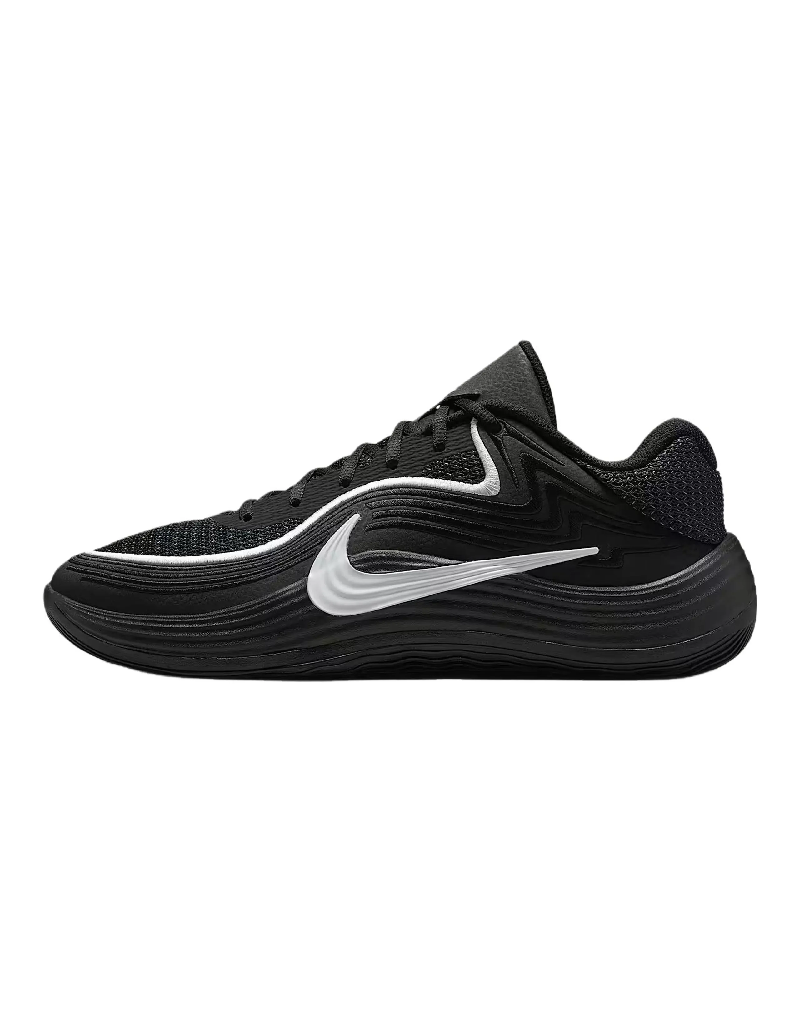 Nike Precision 8 Comfortable Sports Synthetic Leather Breathable Supportive Balanced Cushioning Grip Low-Top Basketball Shoes Men's Black/White