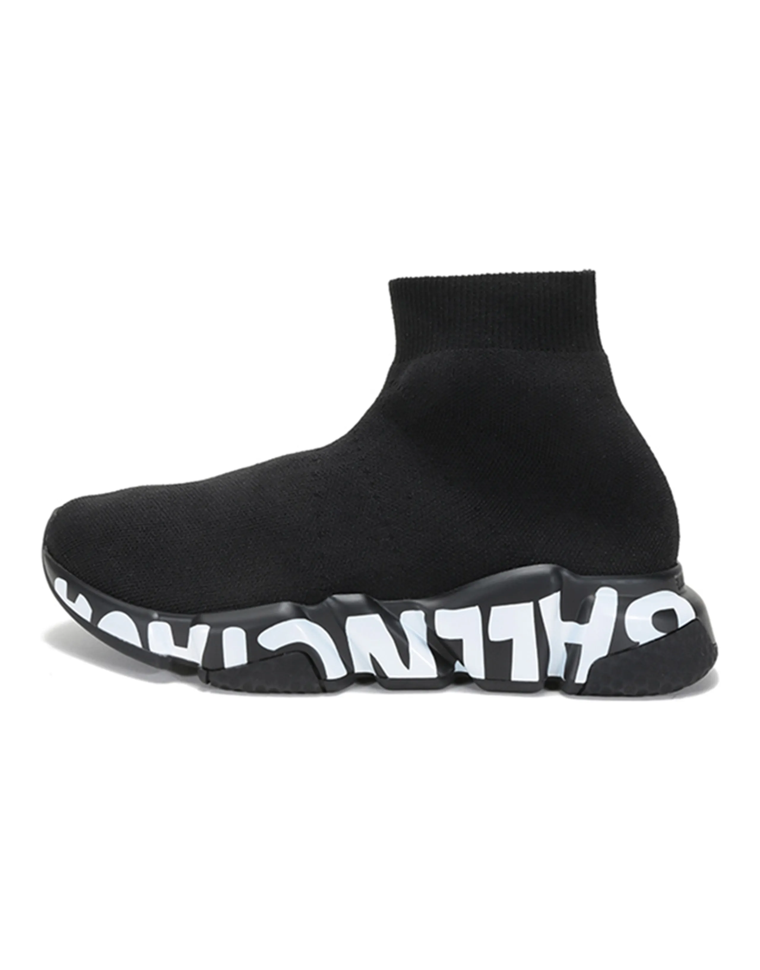 Balenciaga Speed Graffiti Black White Women's