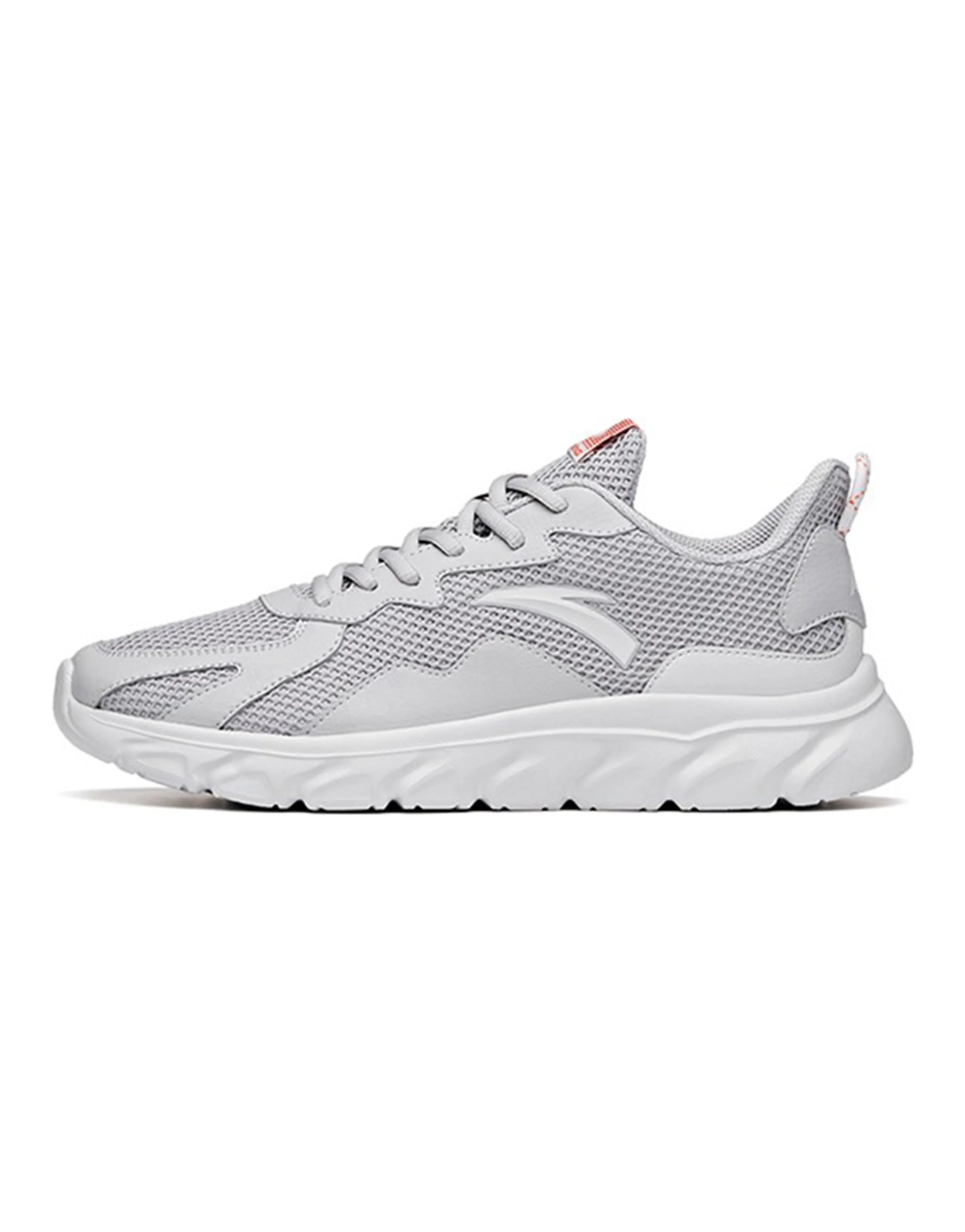 Anta Cushioned Wear-Resistant Breathable Lightweight Low-Top Casual Shoes Men's Gray