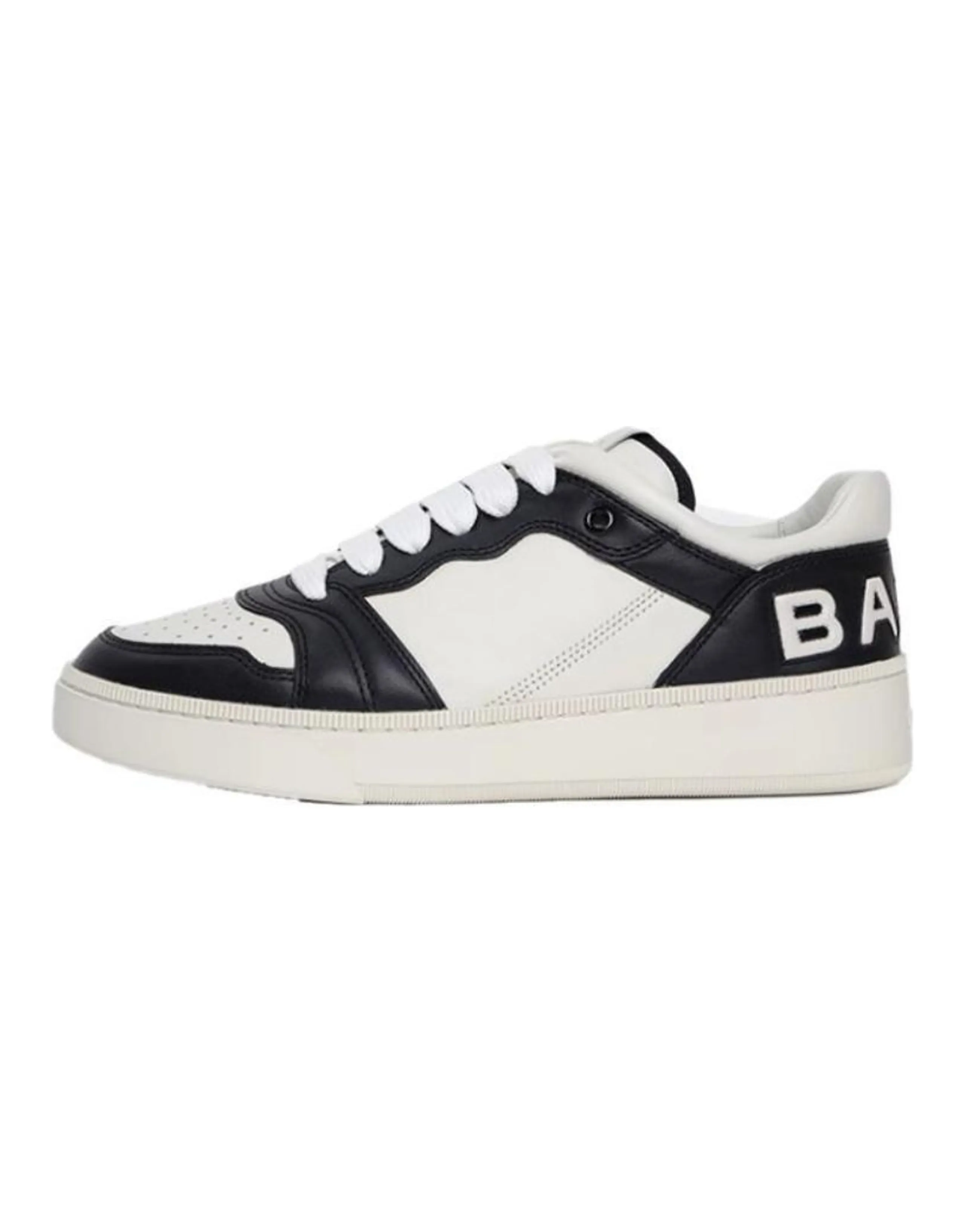 BALLY Skateboard Shoes Men Low-Top White Black