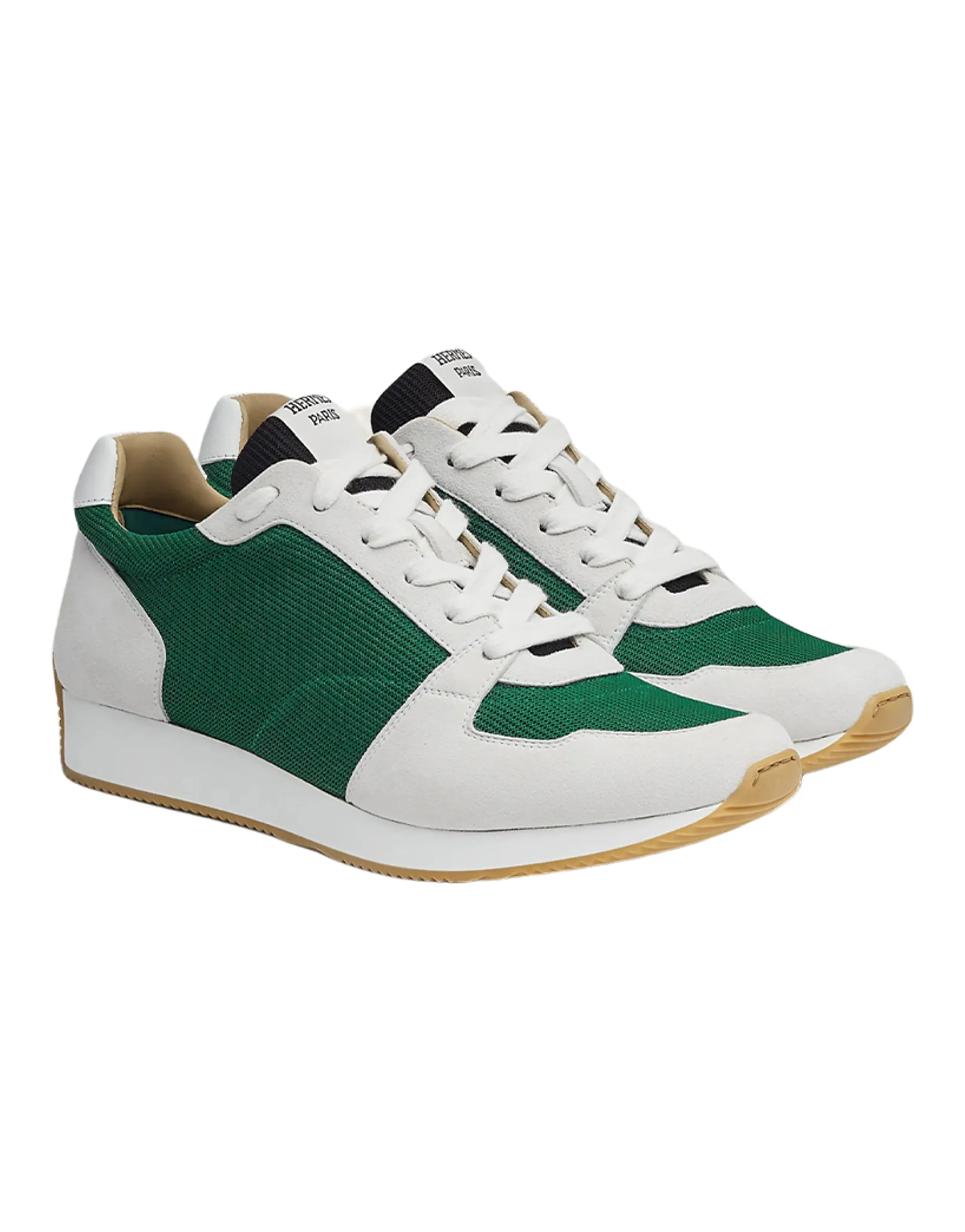 HERMES Escape Low-Top Casual Shoes Men's Green White