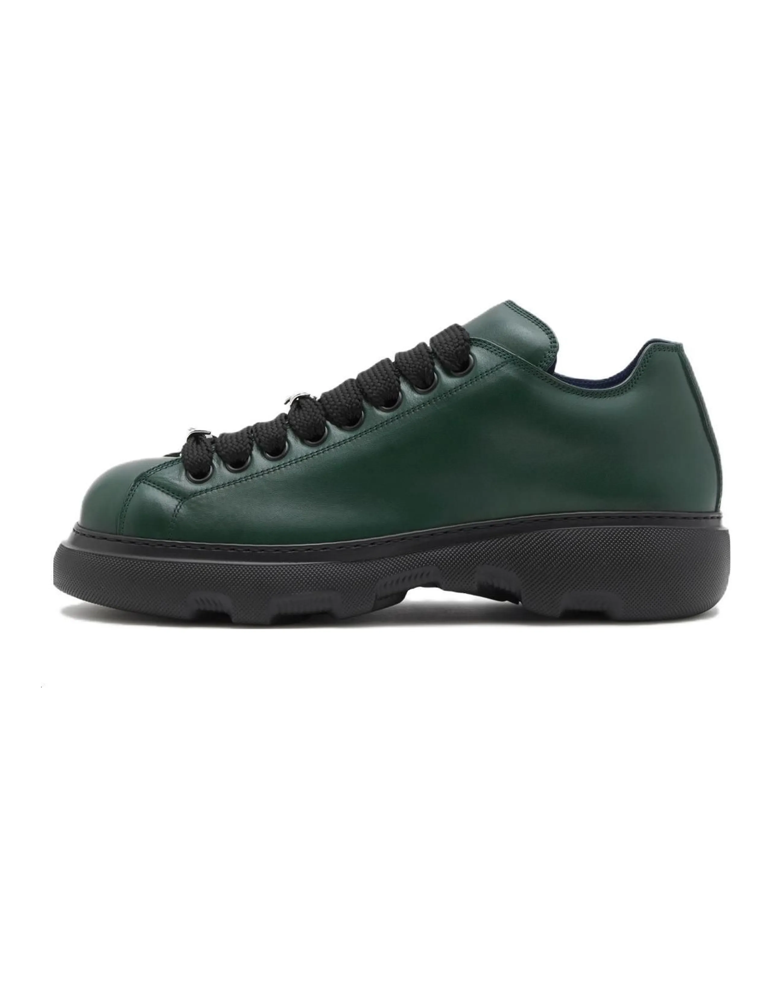Burberry Leather Versatile Comfortable Simple Lightweight Low-Top Casual Shoes Men's Vine Green