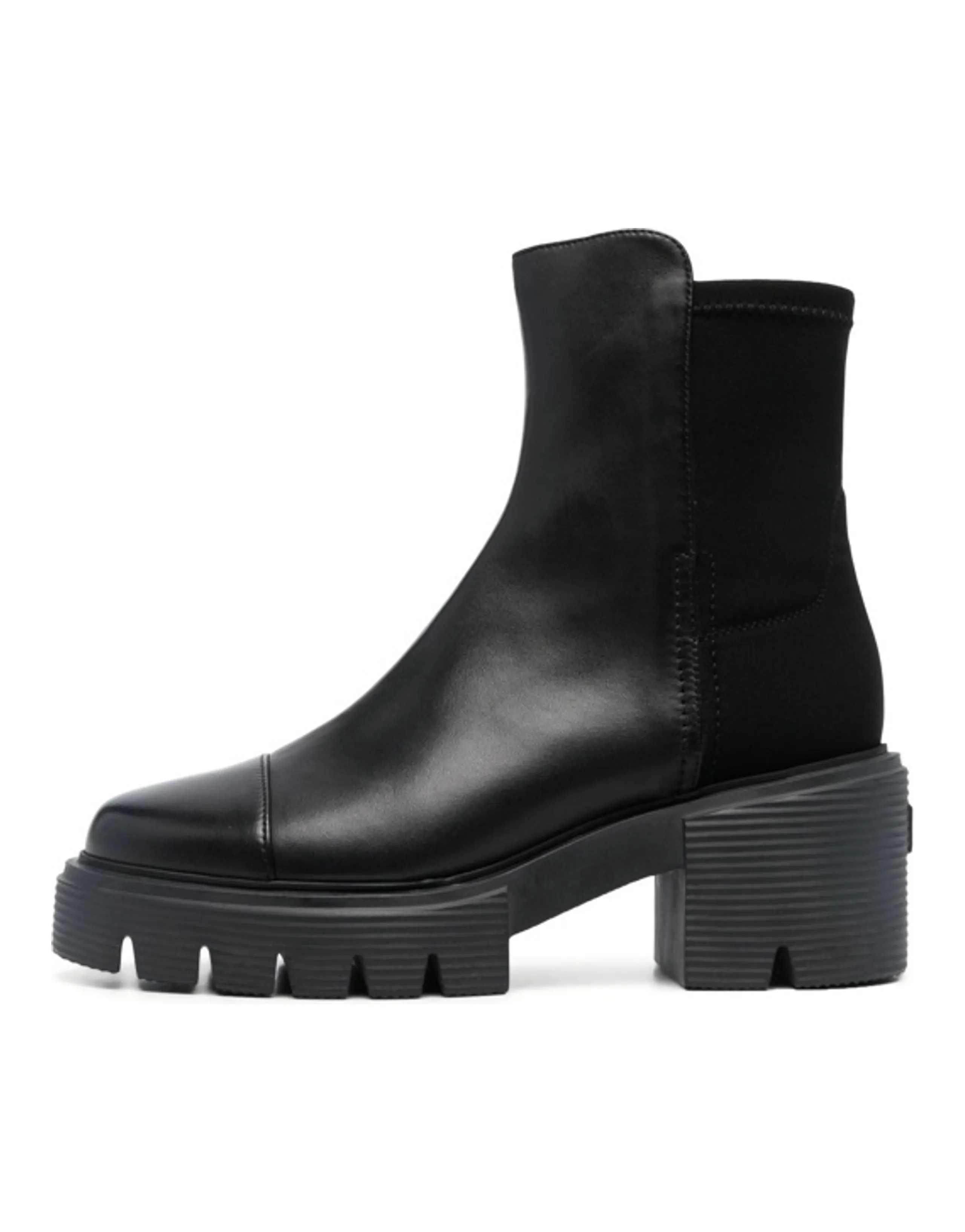 stuart weitzman Panelled Leather 75mm Chelsea Boots