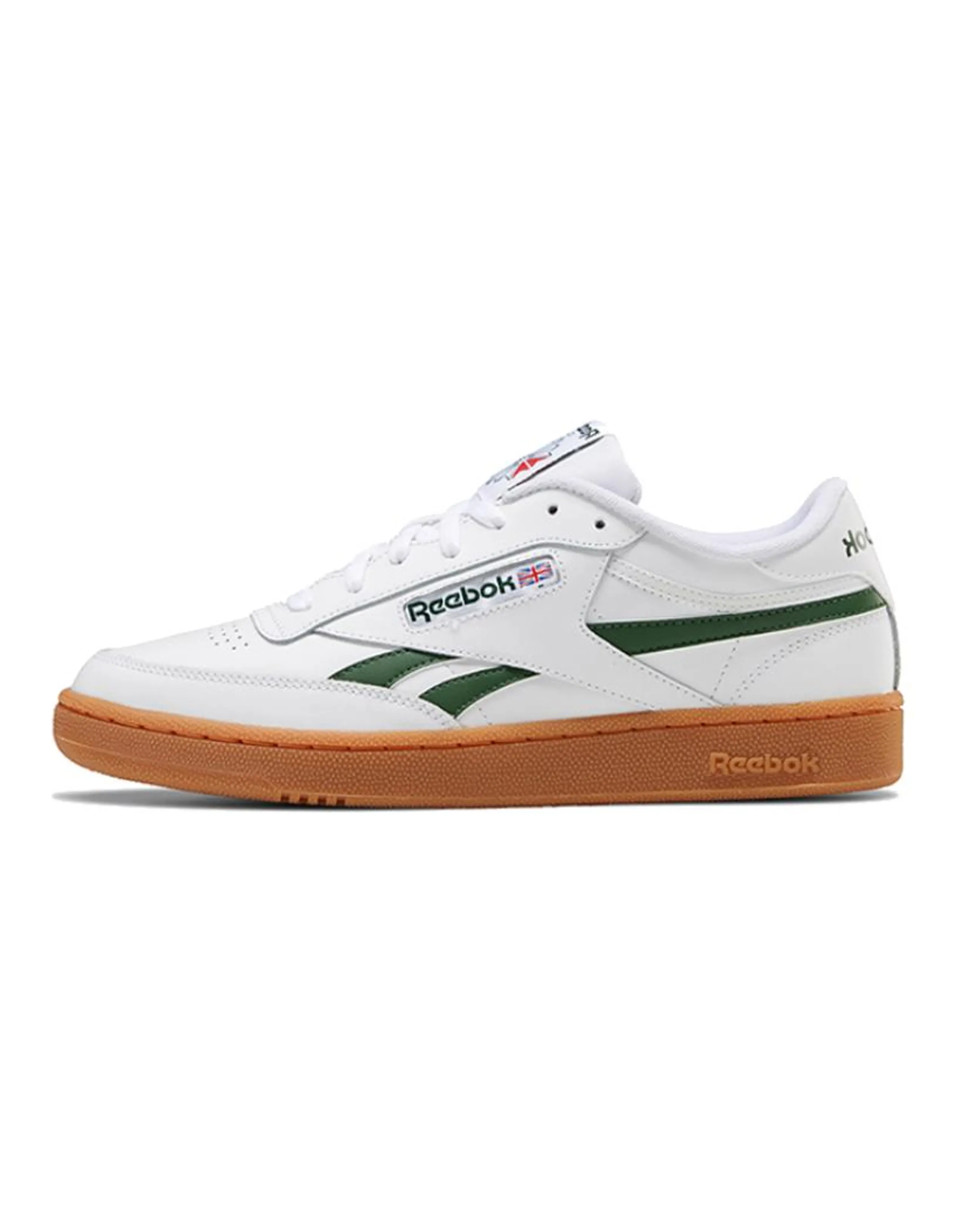 Reebok Club C 85 Revenge Split Leather Low-Top Sneakers Unisex White Green