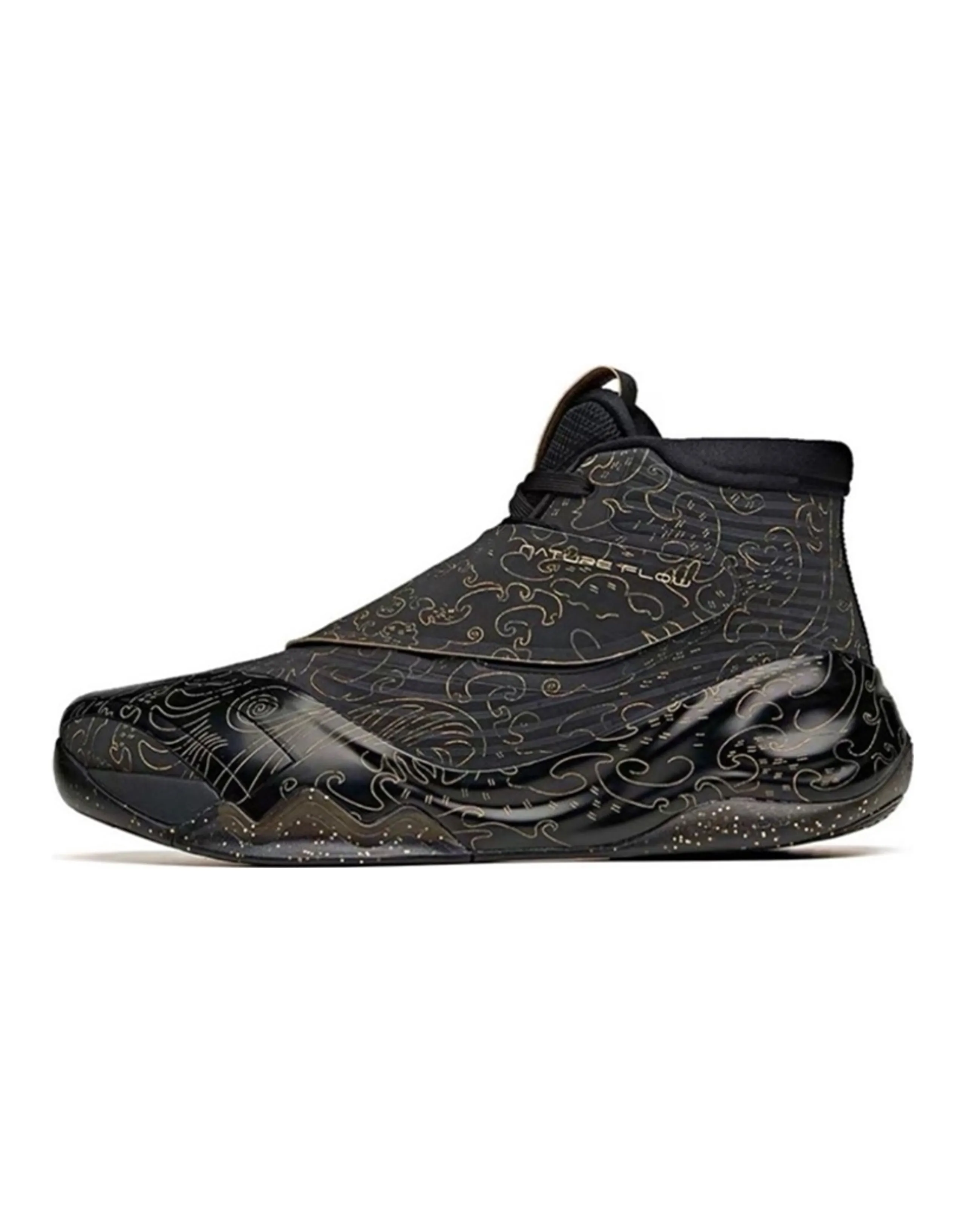 ANTA KT6 Basketball Shoes Men Low-Top Black Gold