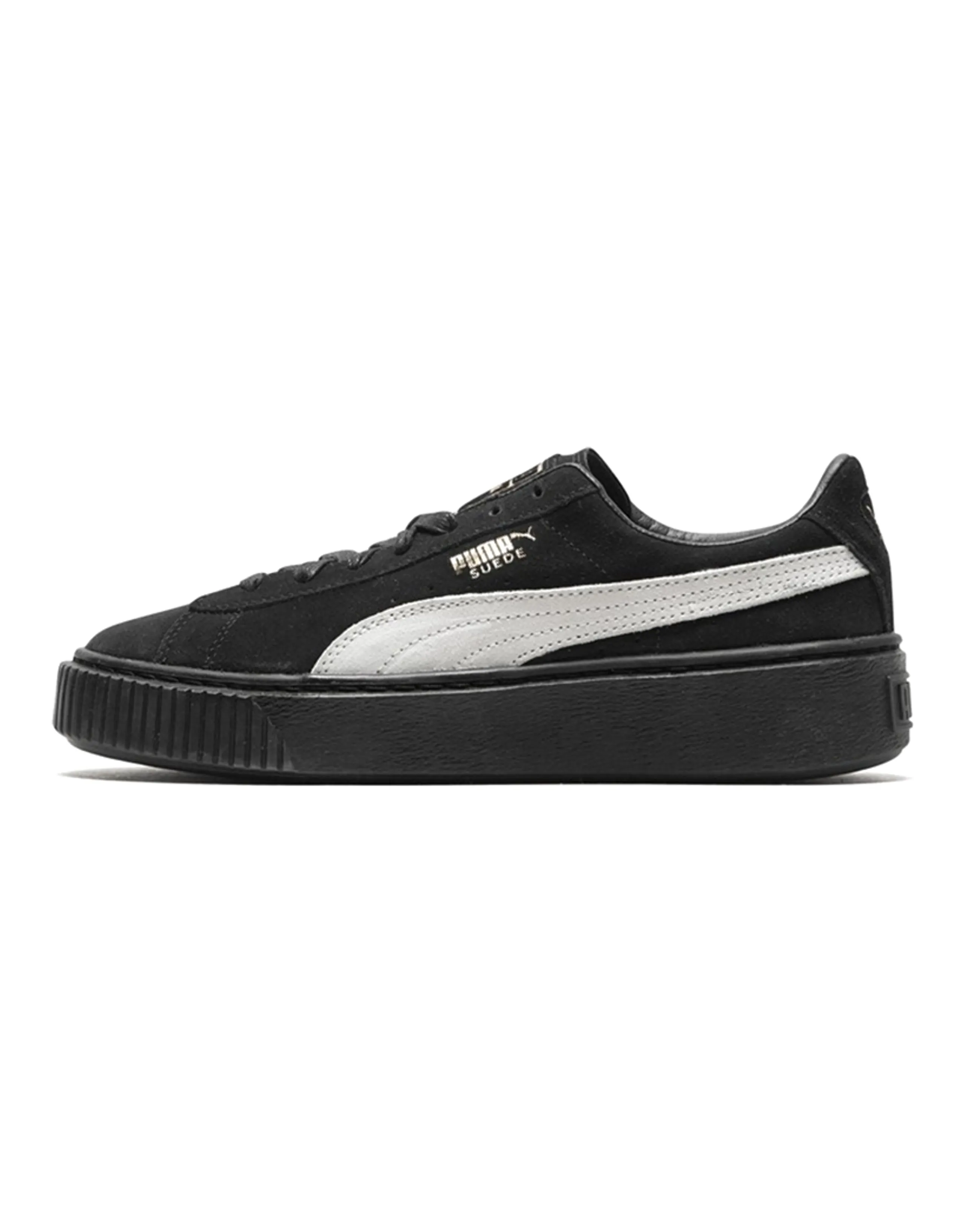 PUMA Suede Skate Shoes 'Black White' Women's