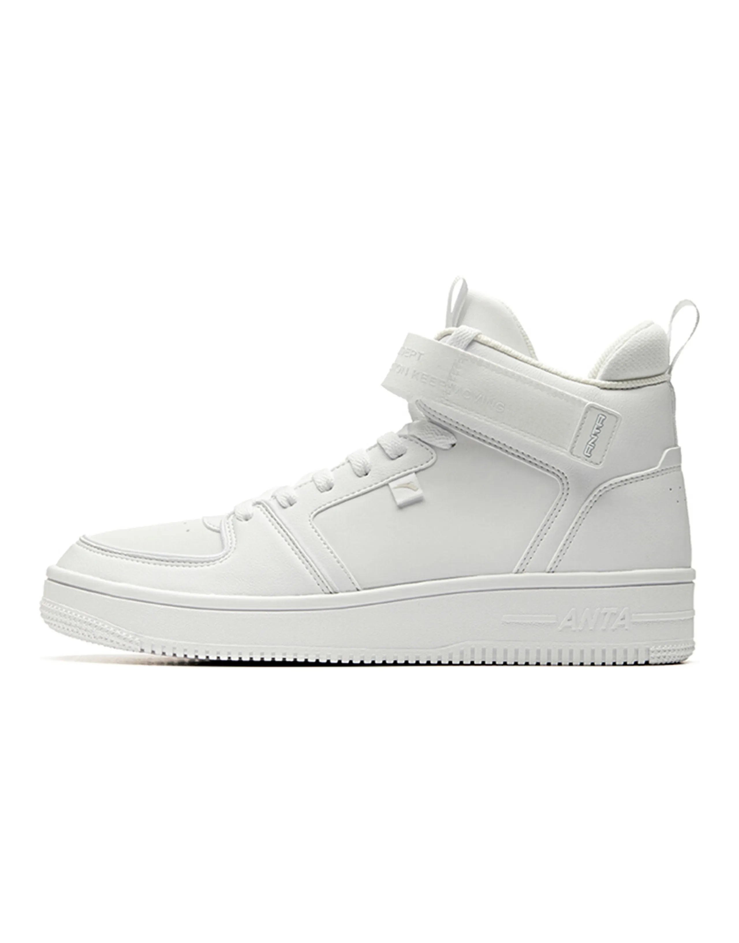 ANTA Skateboard Shoes Men Mid-Top White