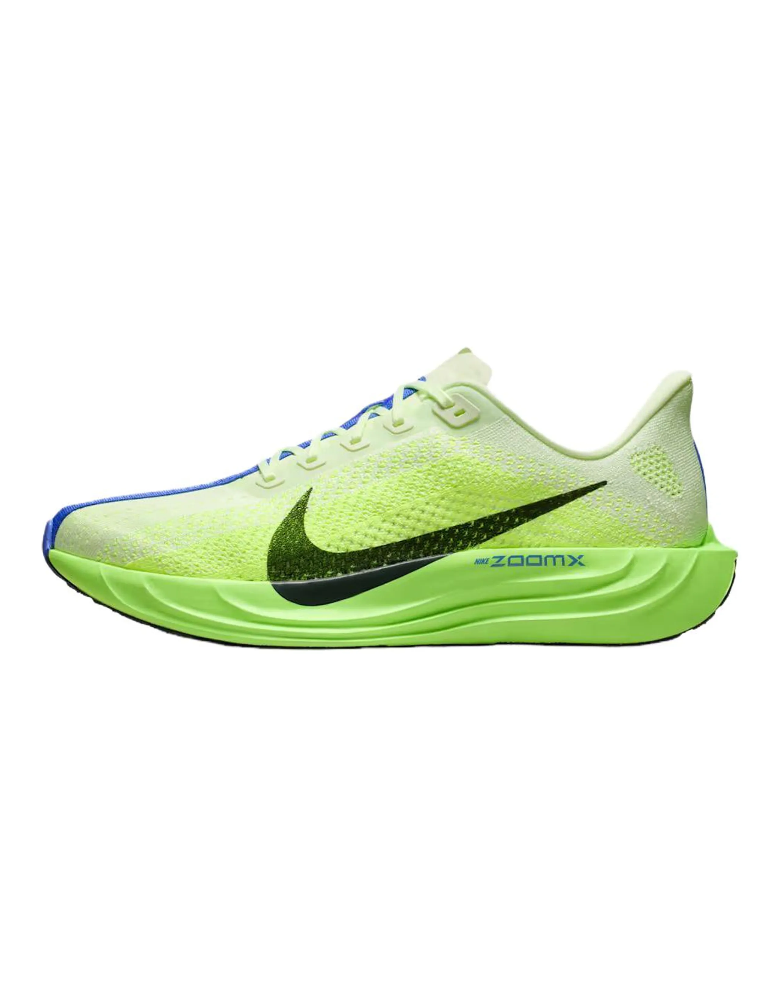 Nike Pegasus Plus Comfortable Fit Responsive Support Lightweight Breathable Wear-Resistant Reflective Running Shoes Men's Green Blue Black