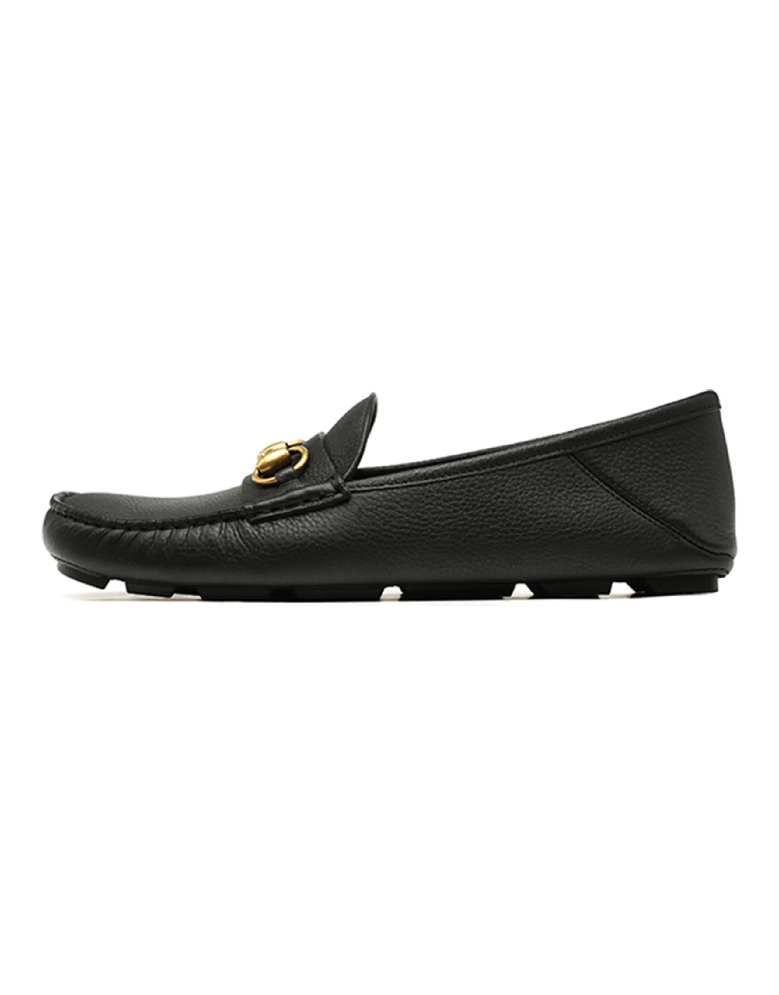 GUCCI Horsebit Casual Shoes Men's Black