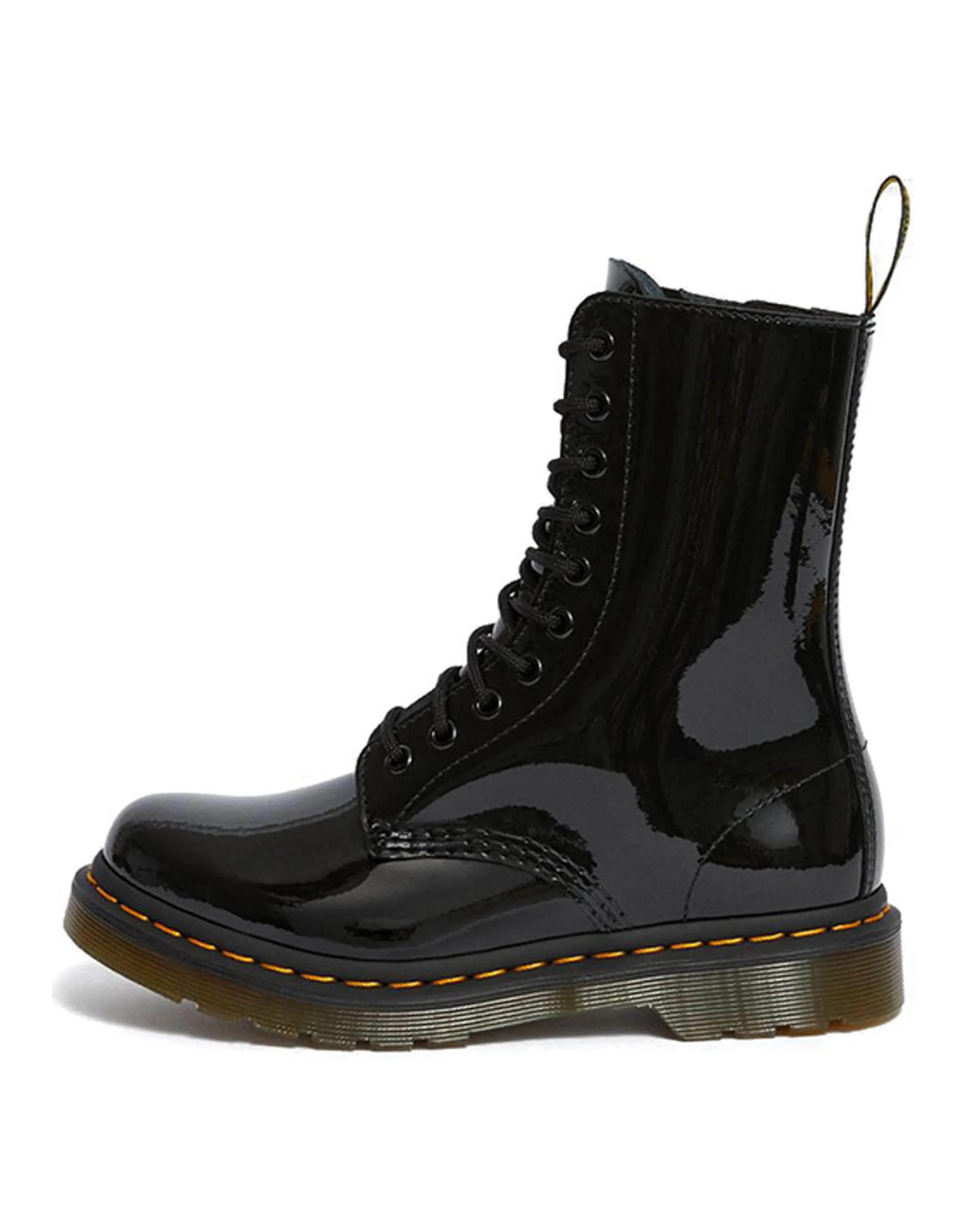 Dr.Martens 1490 Patent Lamper Boots Black Women's