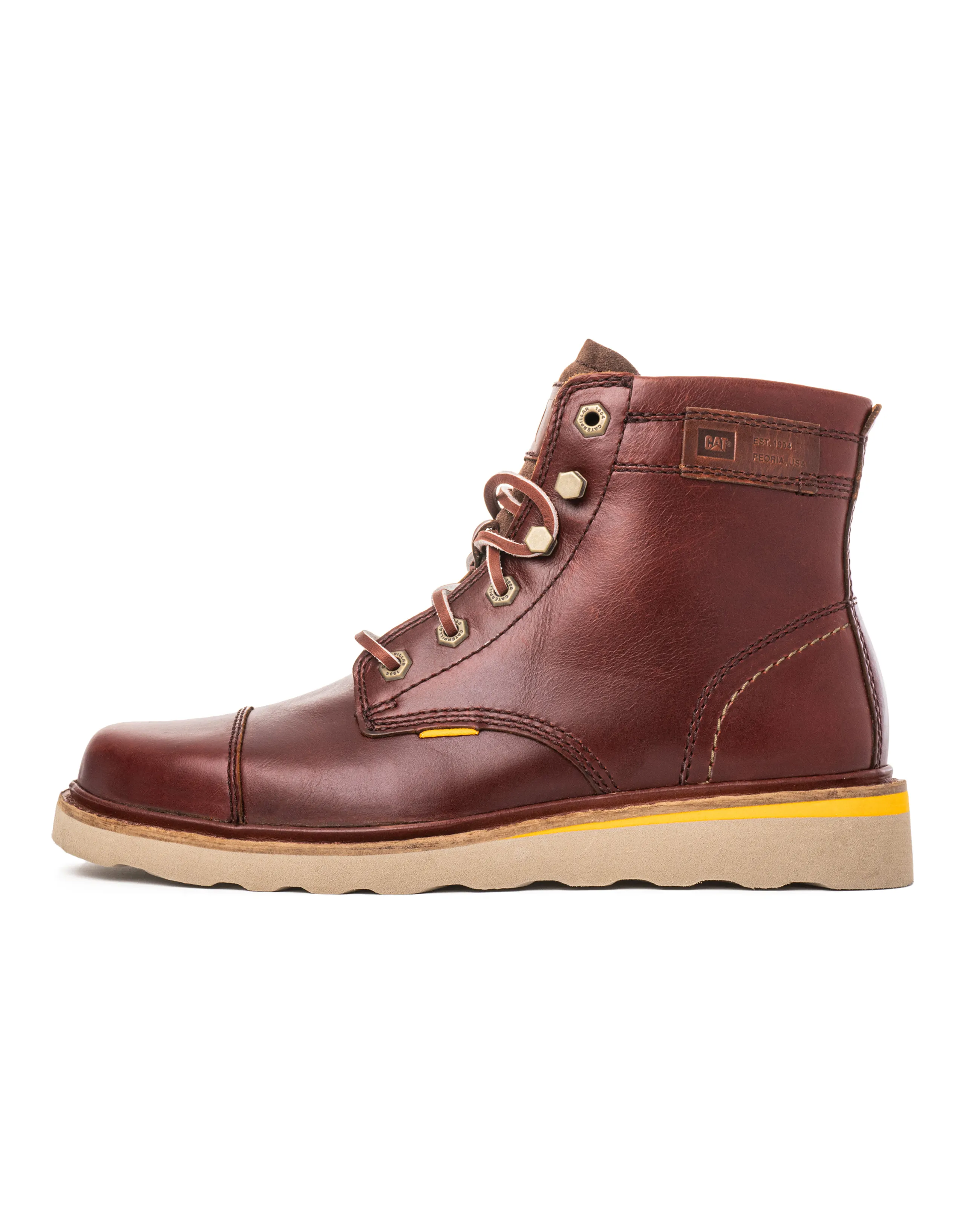 CAT Outdoor Boots Unisex Brown Red