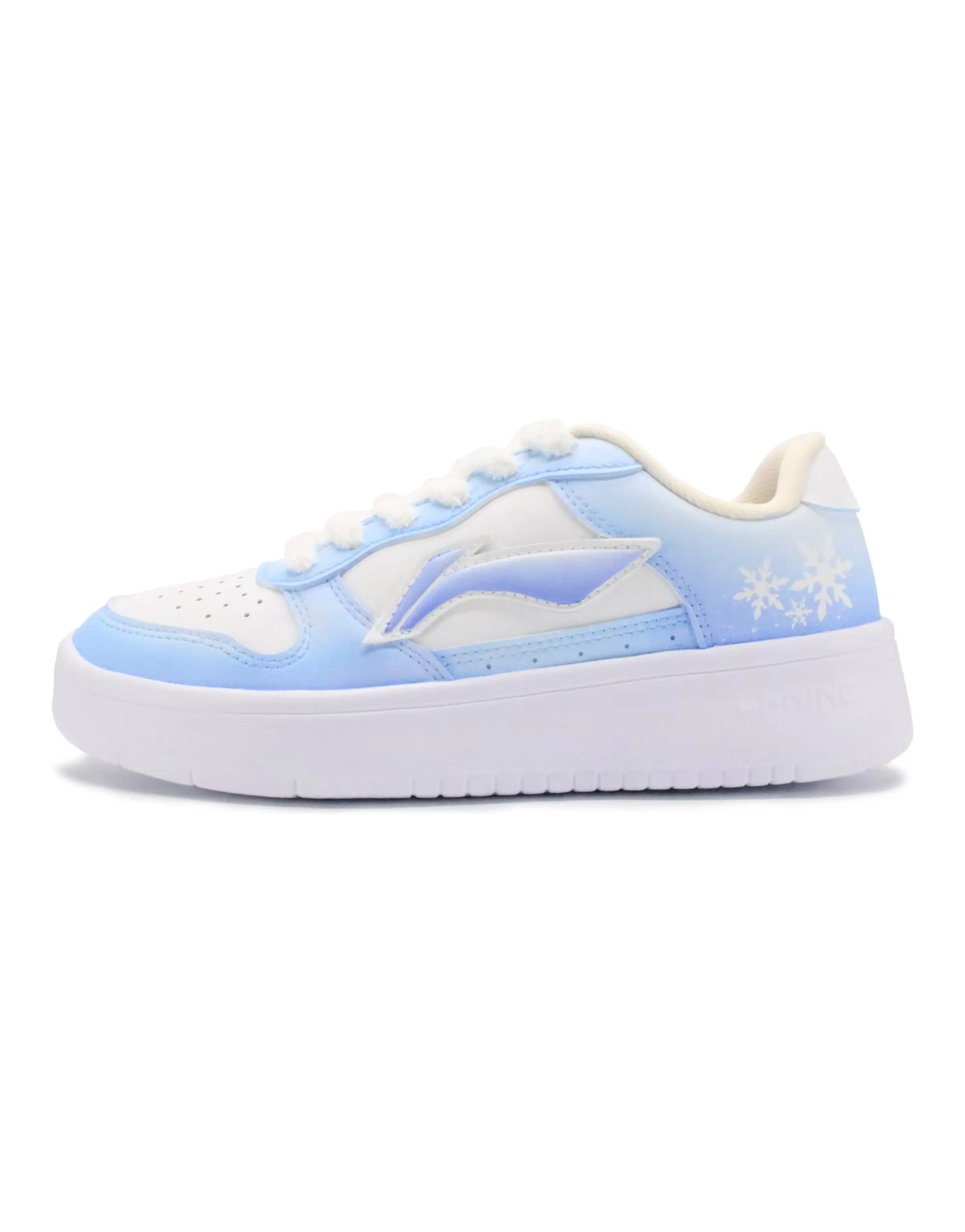 LINING Pontoon Boats Skateboard Shoes Women's Low-Top White/Blue