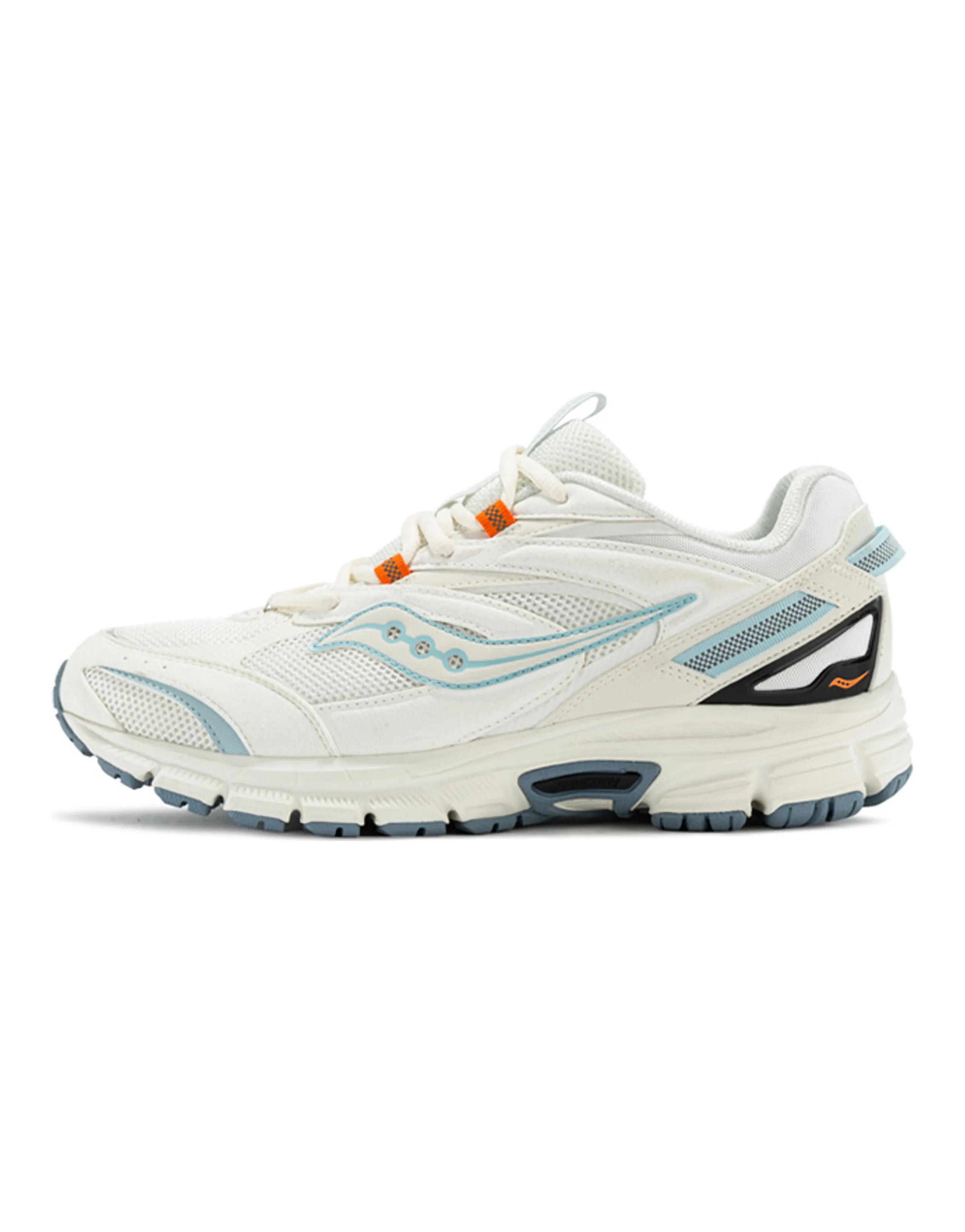 Saucony Cohesion 2K Lightweight Comfortable Cushioned Anti-Slip Wear-Resistant Low-Top Running Shoes Unisex White Blue