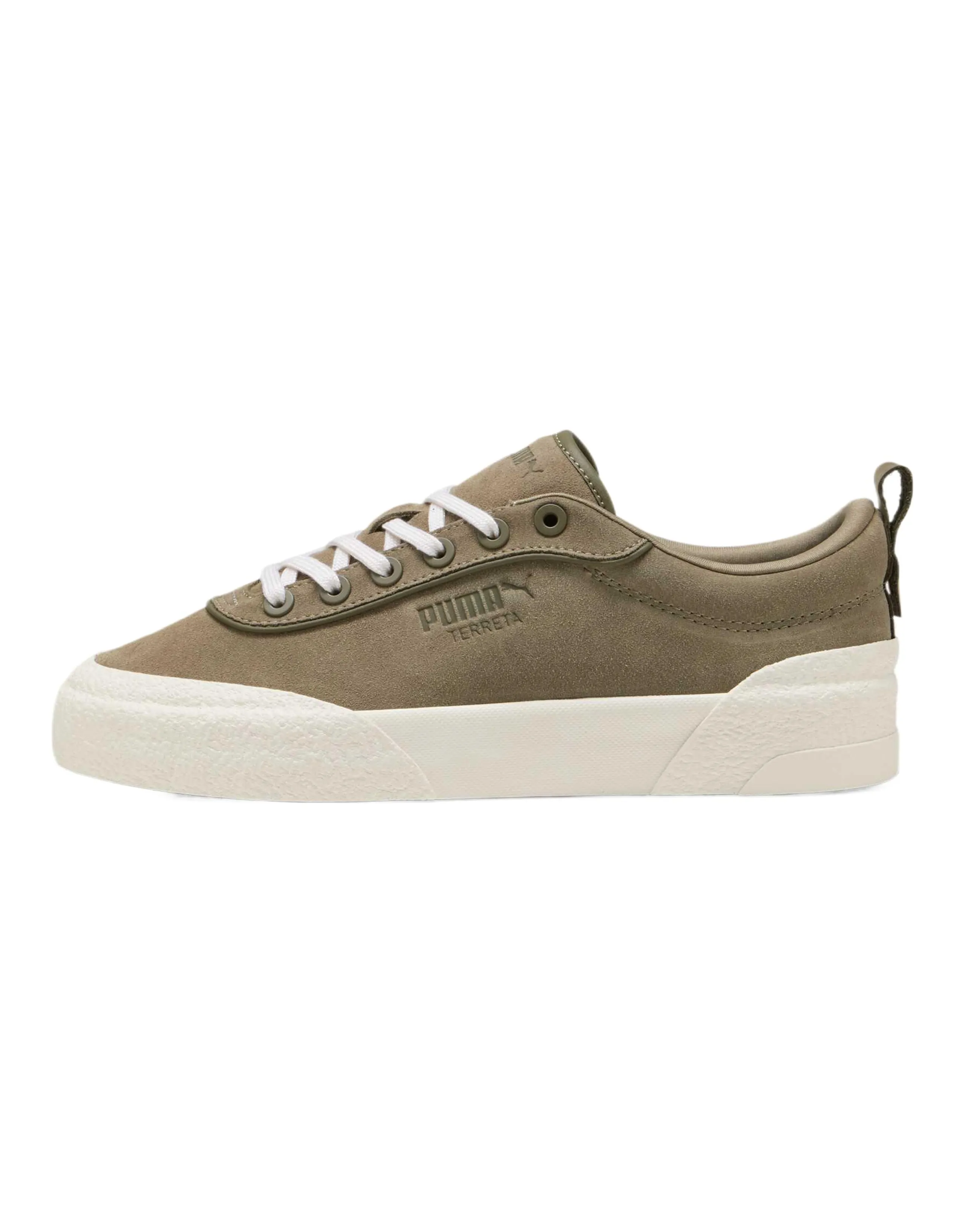 PUMA Lightweight Low Top Skateboard Shoes Unisex Brown Green
