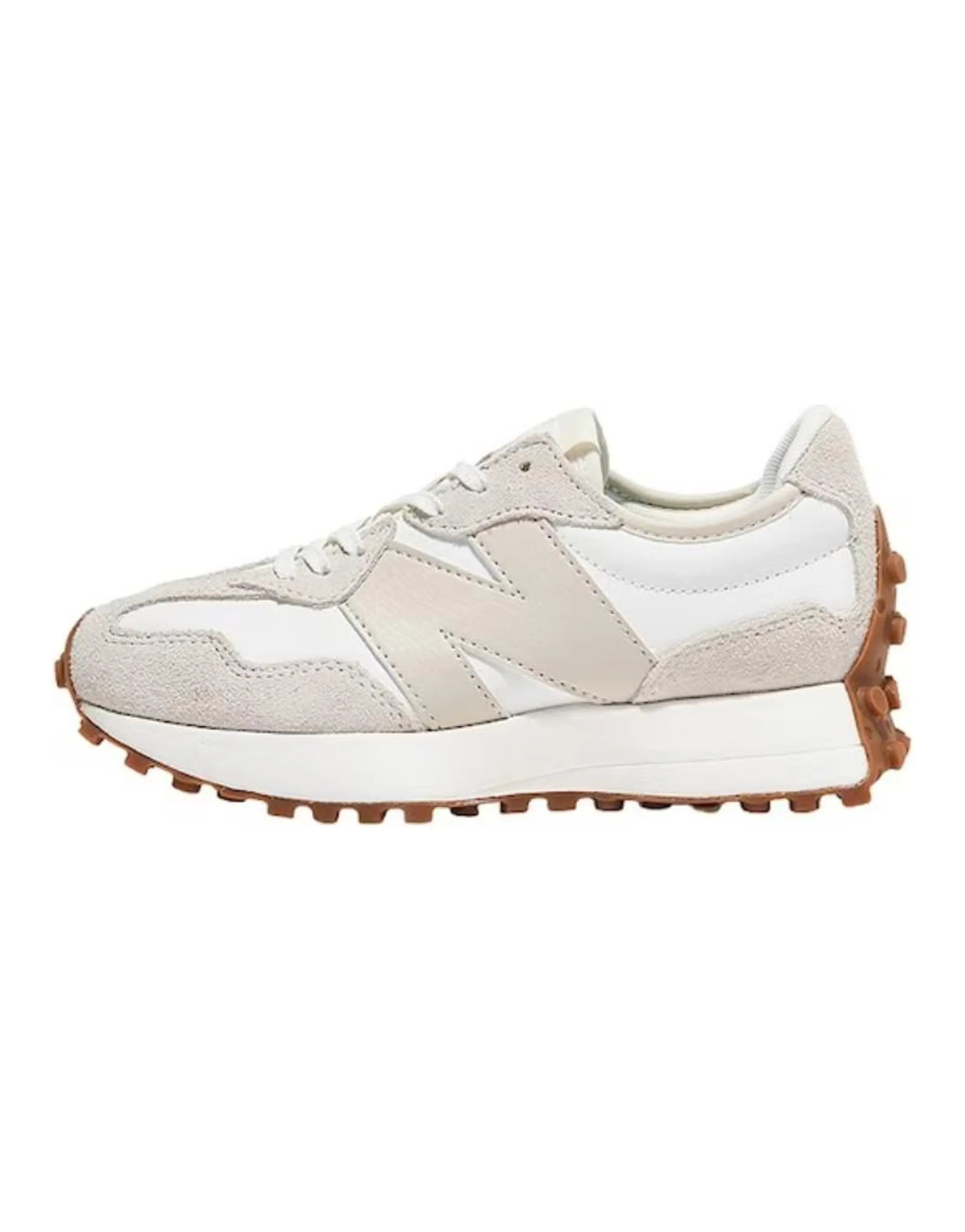 New Balance 327 Beige White Gum Pink Women's
