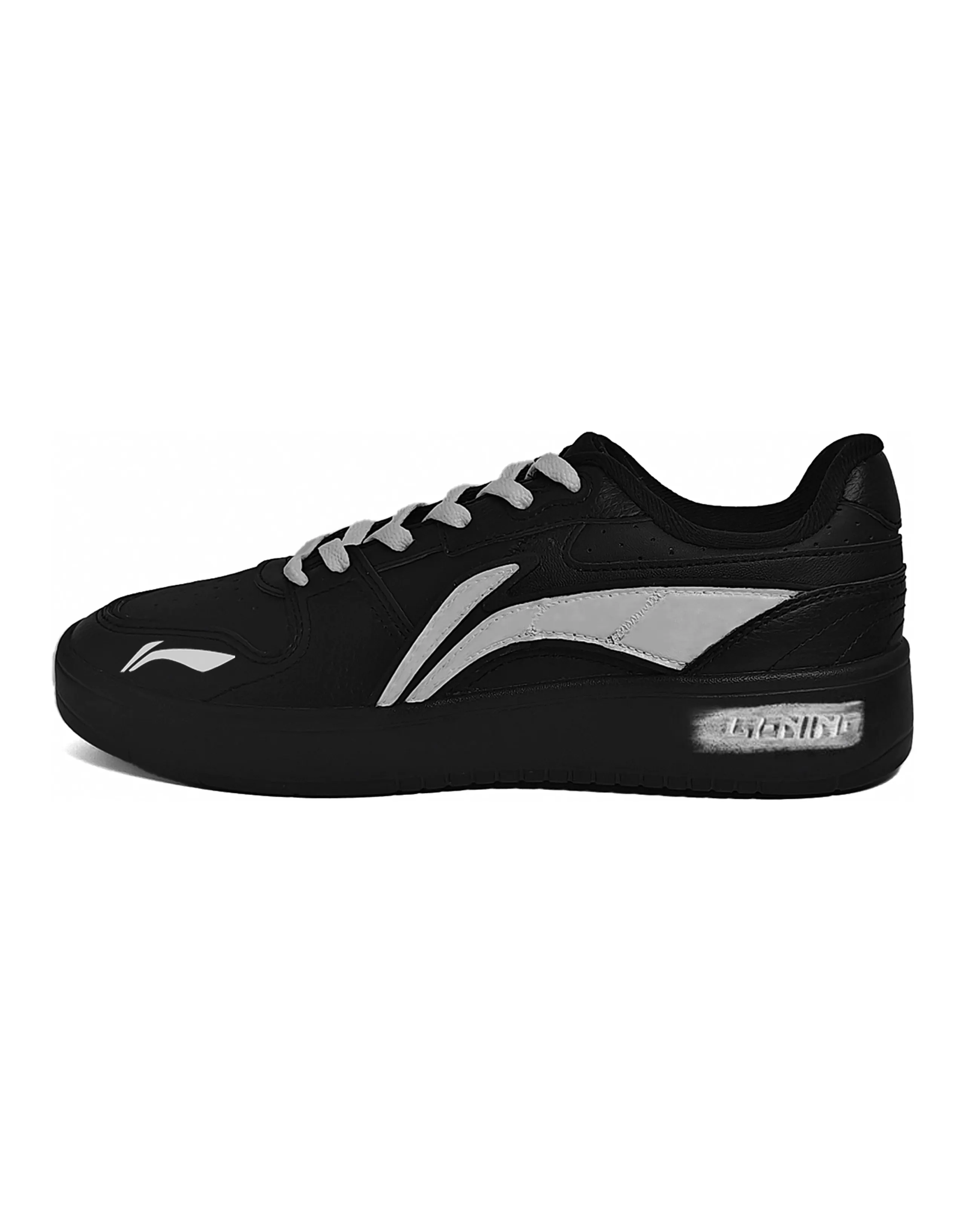 LINING Yuanbao V2 Skateboard Shoes Unisex Low-Top Black