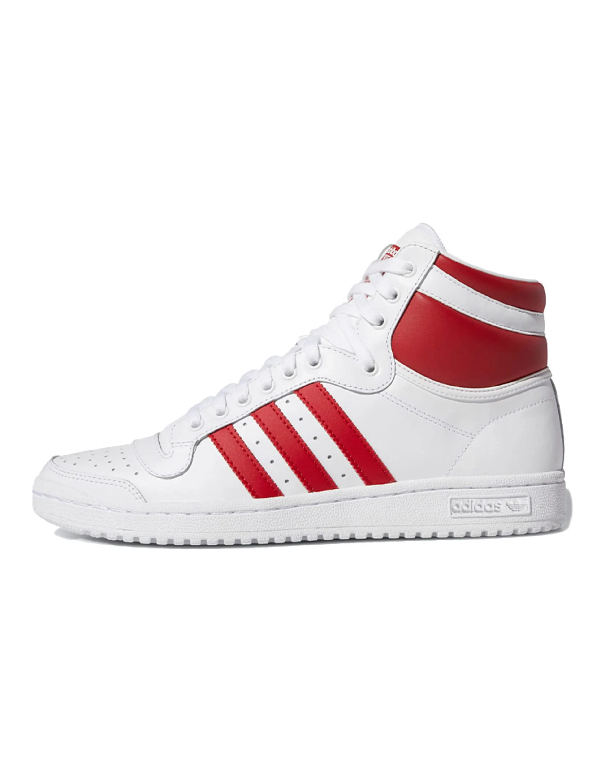 Adidas Originals Top Ten Hi White Scarlet
