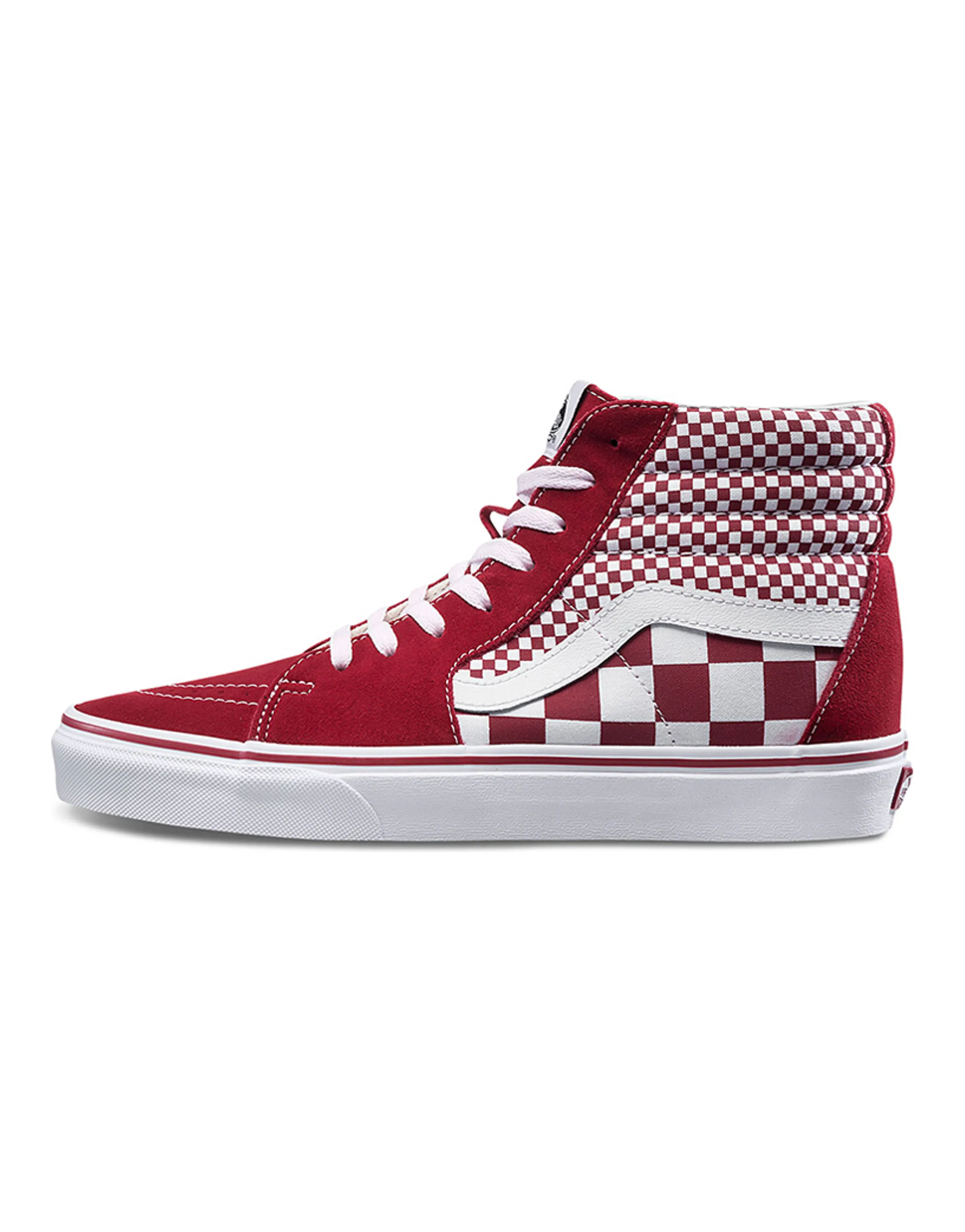 Vans SK8 Hi Red Mix Checker