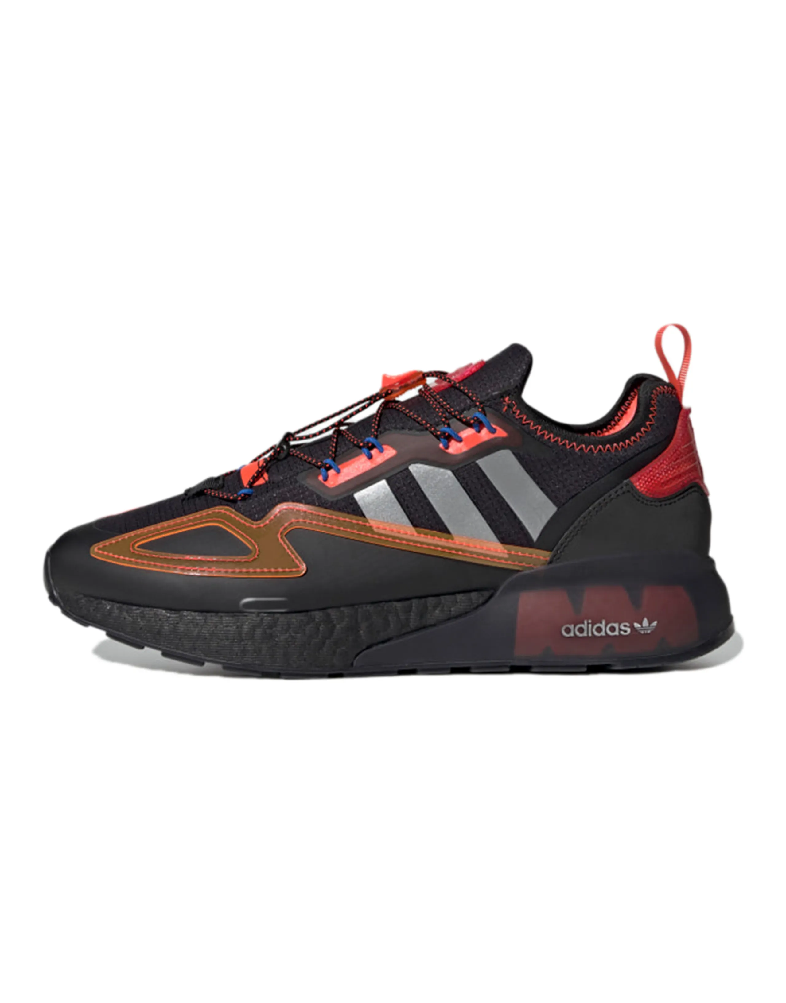 Adidas Originals Zx 2K Boost Core Black Solar Red