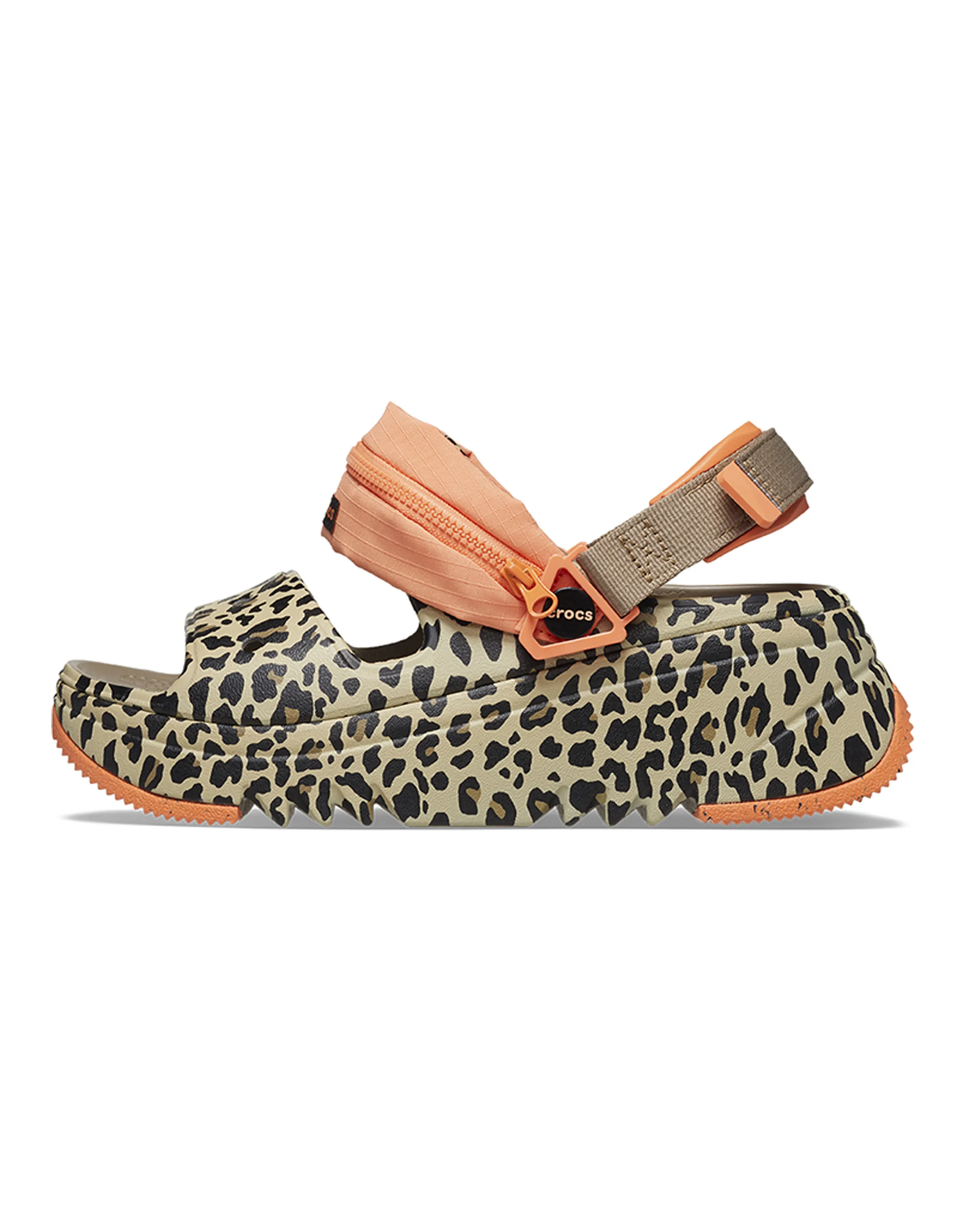 Crocs Hiker Xscape Animal Sandals 'Khaki Leopard' Women's