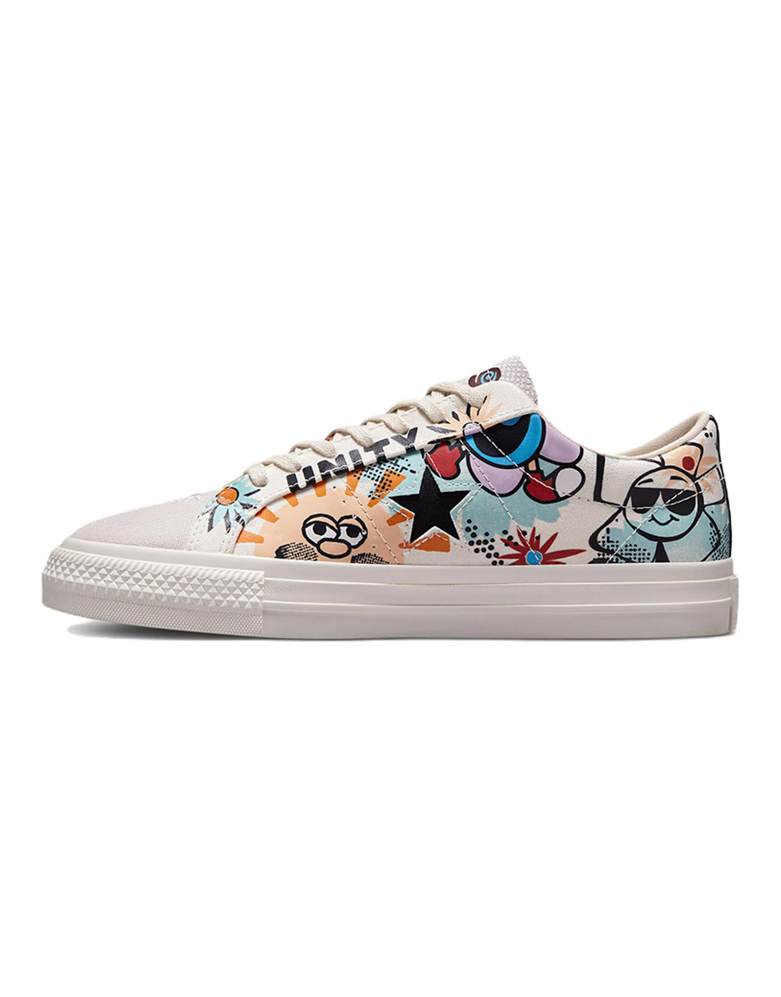 Converse One Star Floral Much Love Egret