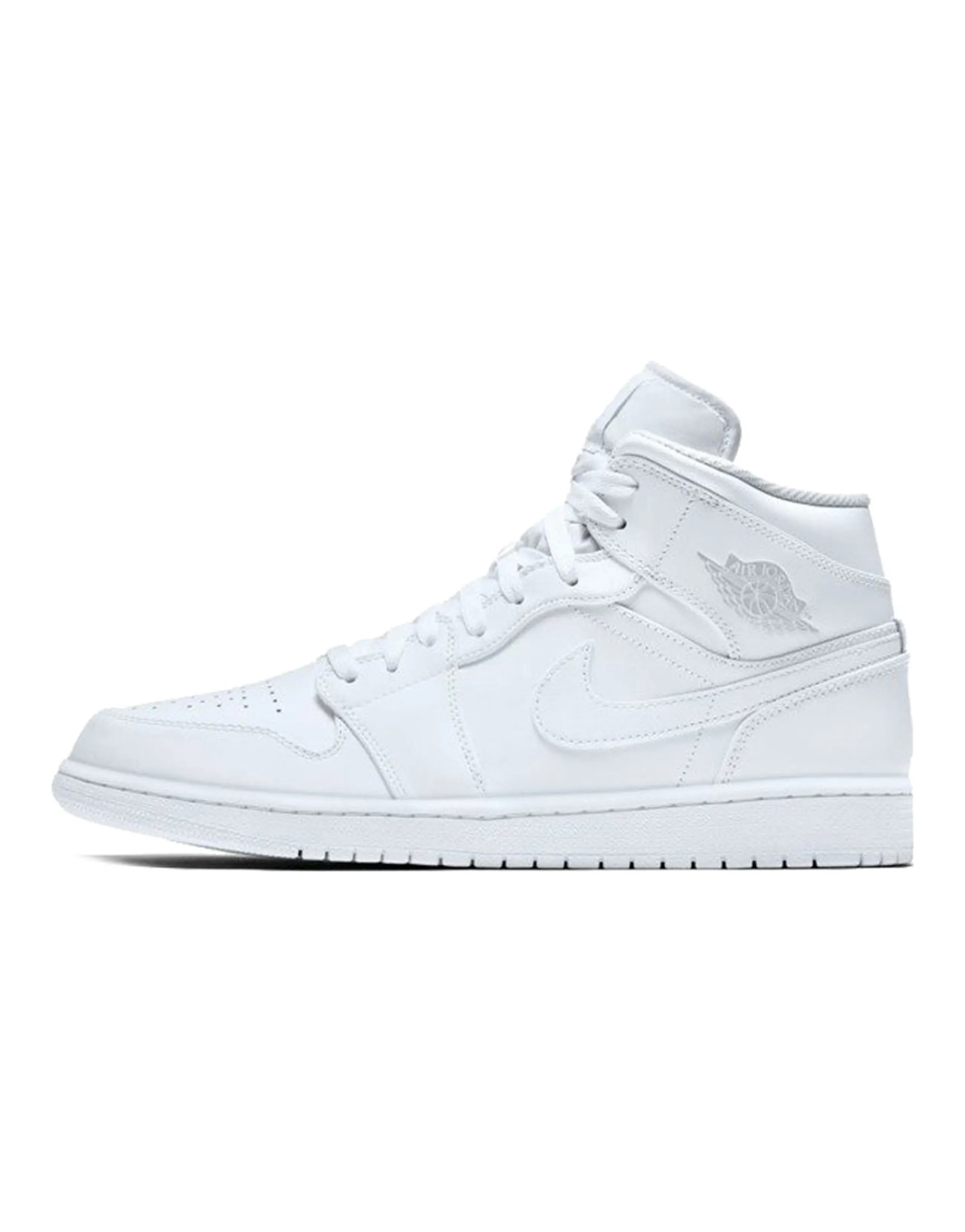 JORDAN 1 Mid White/Pure Platinum