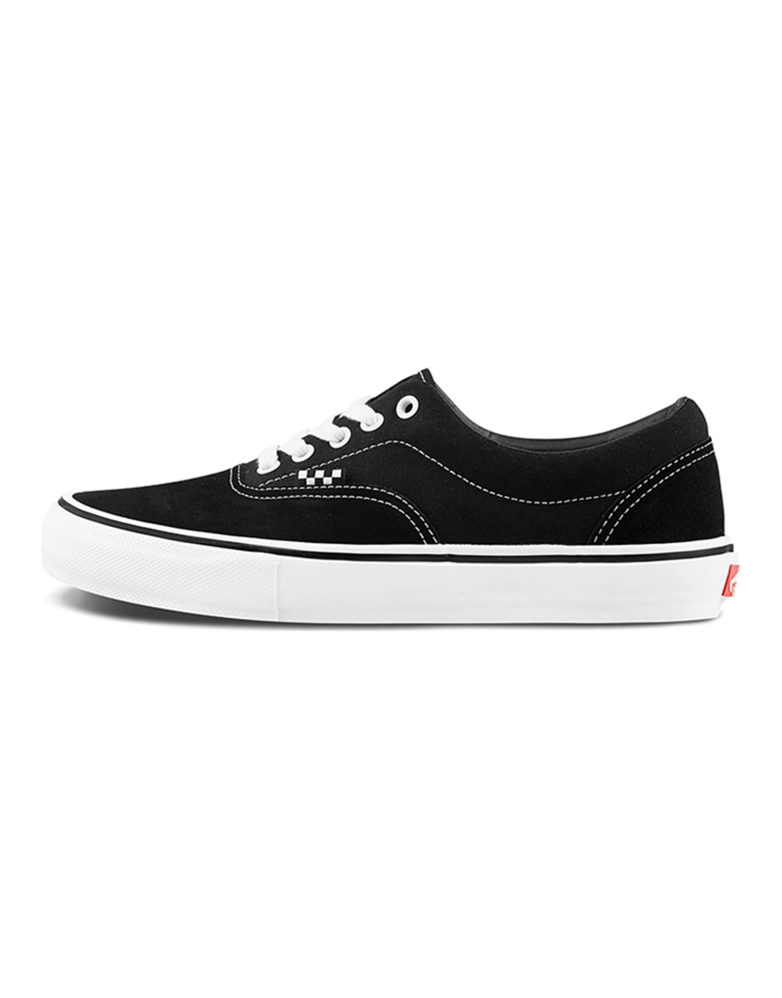 Vans Era Black Checkerboard Tag