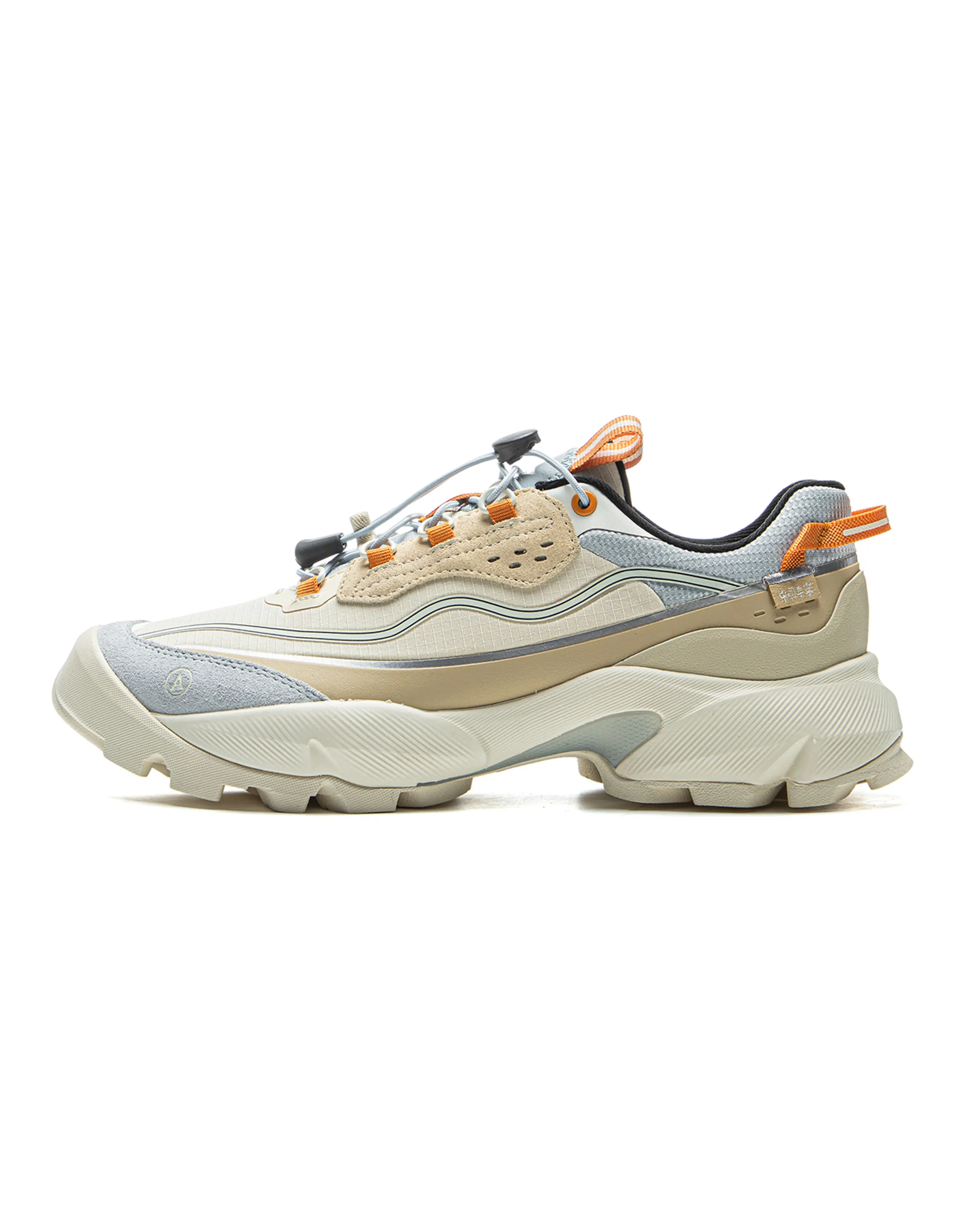 ANB x LI-NING Mulan Trend Sport Shock Absorption Rebound Low-Top Casual Shoes Women's Beige Blue