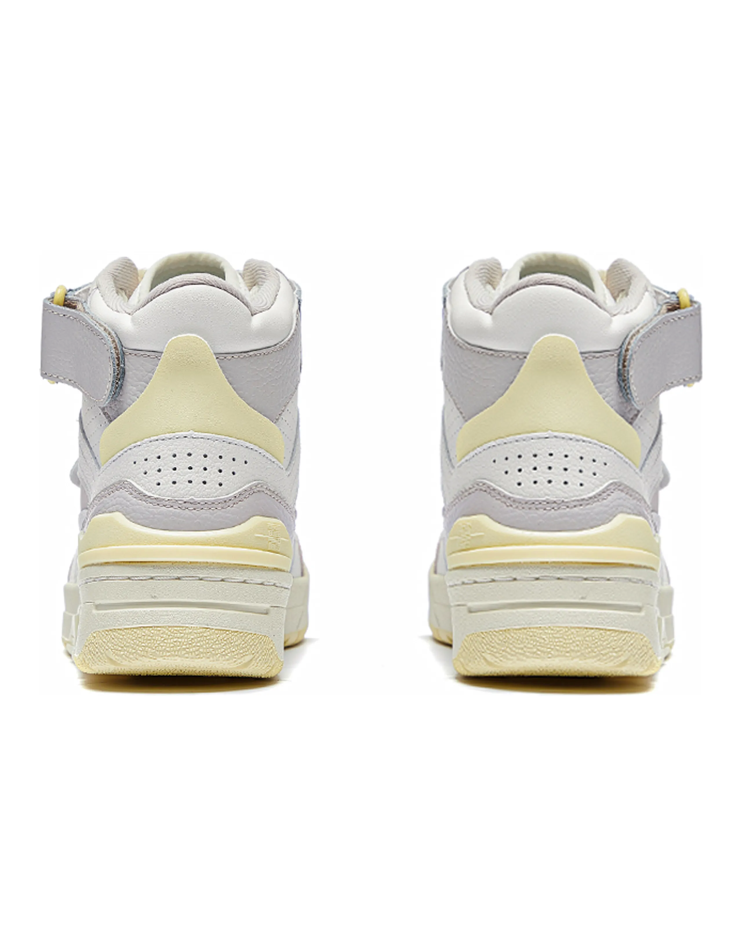 LiNing Cushioning Anti-Slip And Wear-Resistant Coverage Lightweight High-Top Vintage Basketball Shoes Unisex Mist White