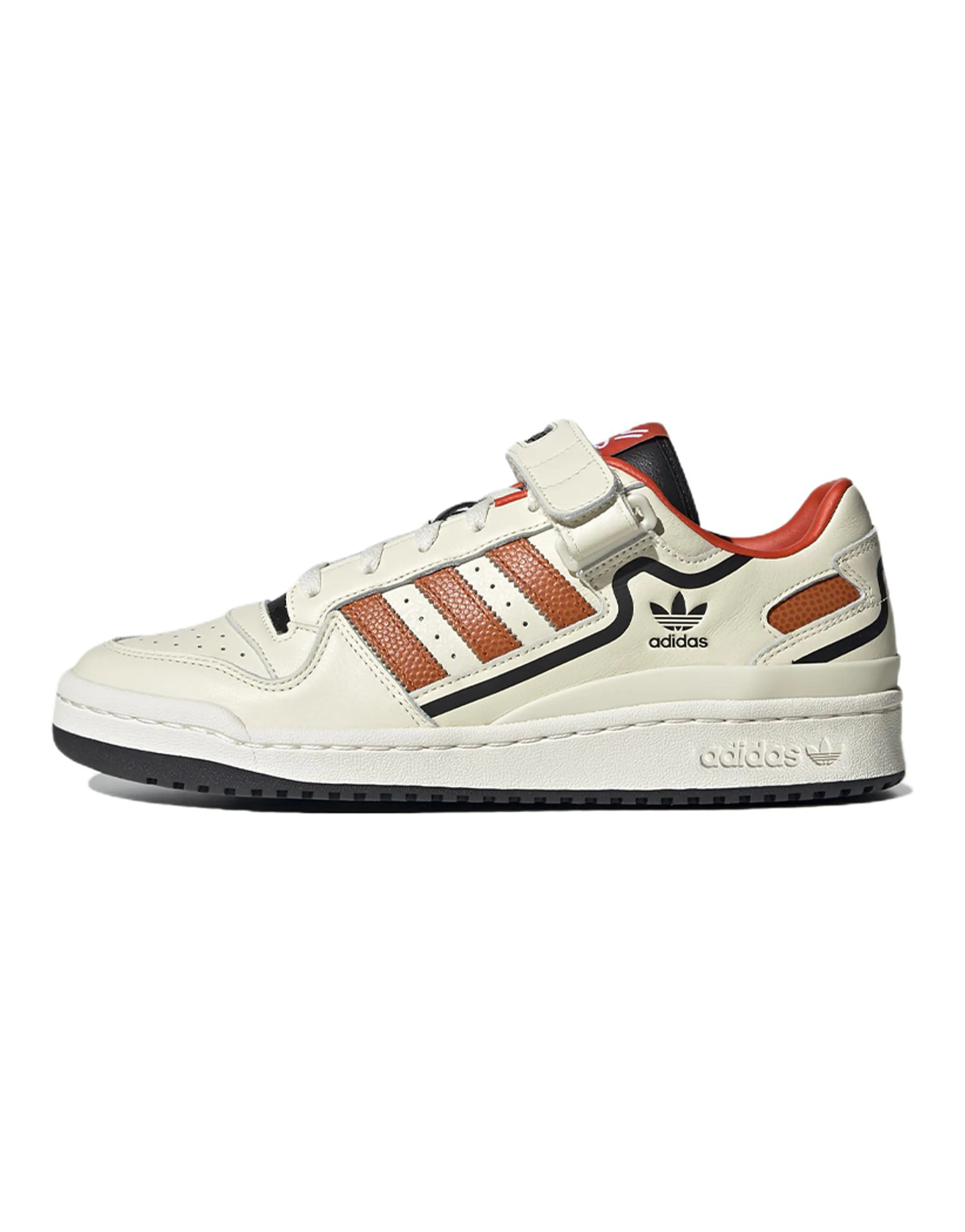 Adidas Originals Unisex Forum Low Sneakers Ivory/Orange