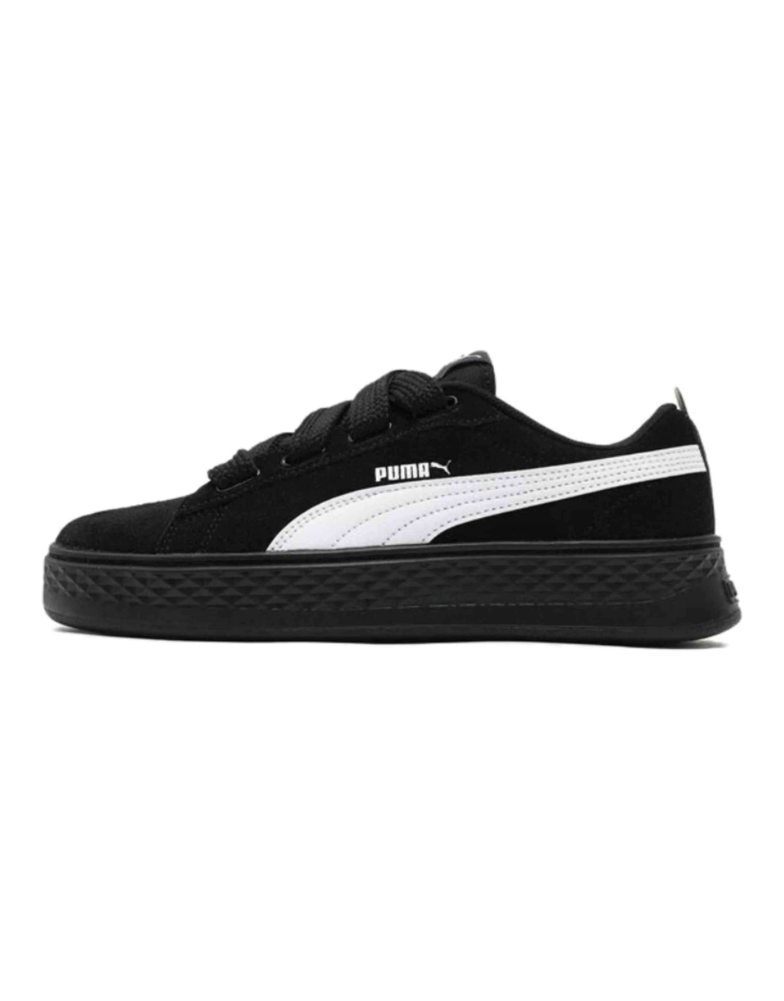 PUMA Platform Anti-Slip Wear-Resistant Low-Top Skateboard Shoes Women's Black