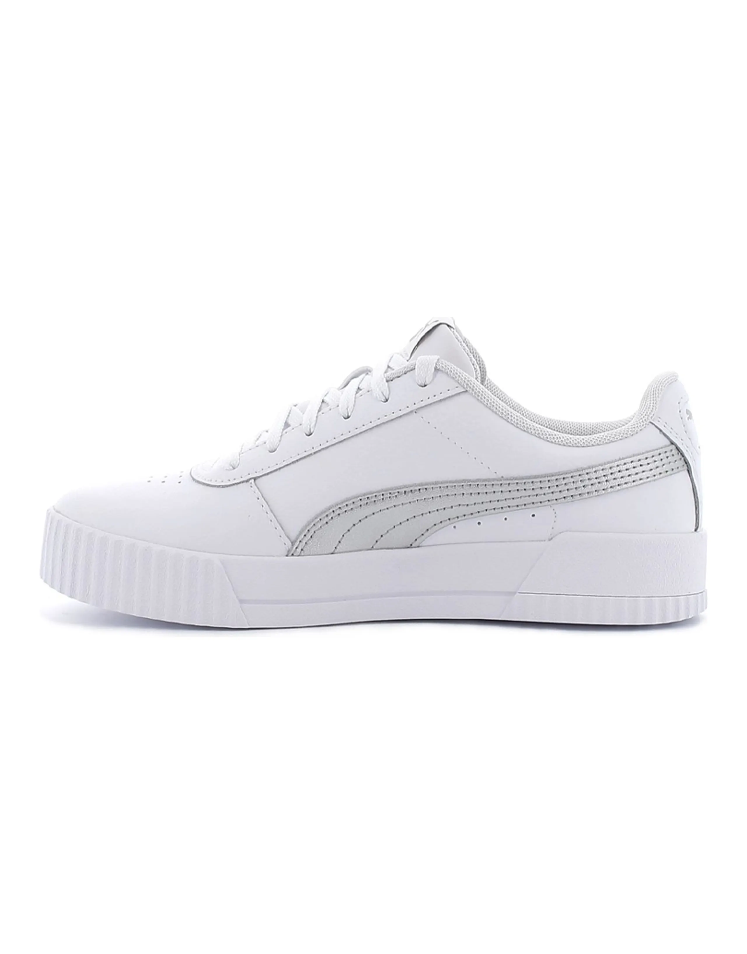 PUMA Carina Leather 'White Grey' Women's
