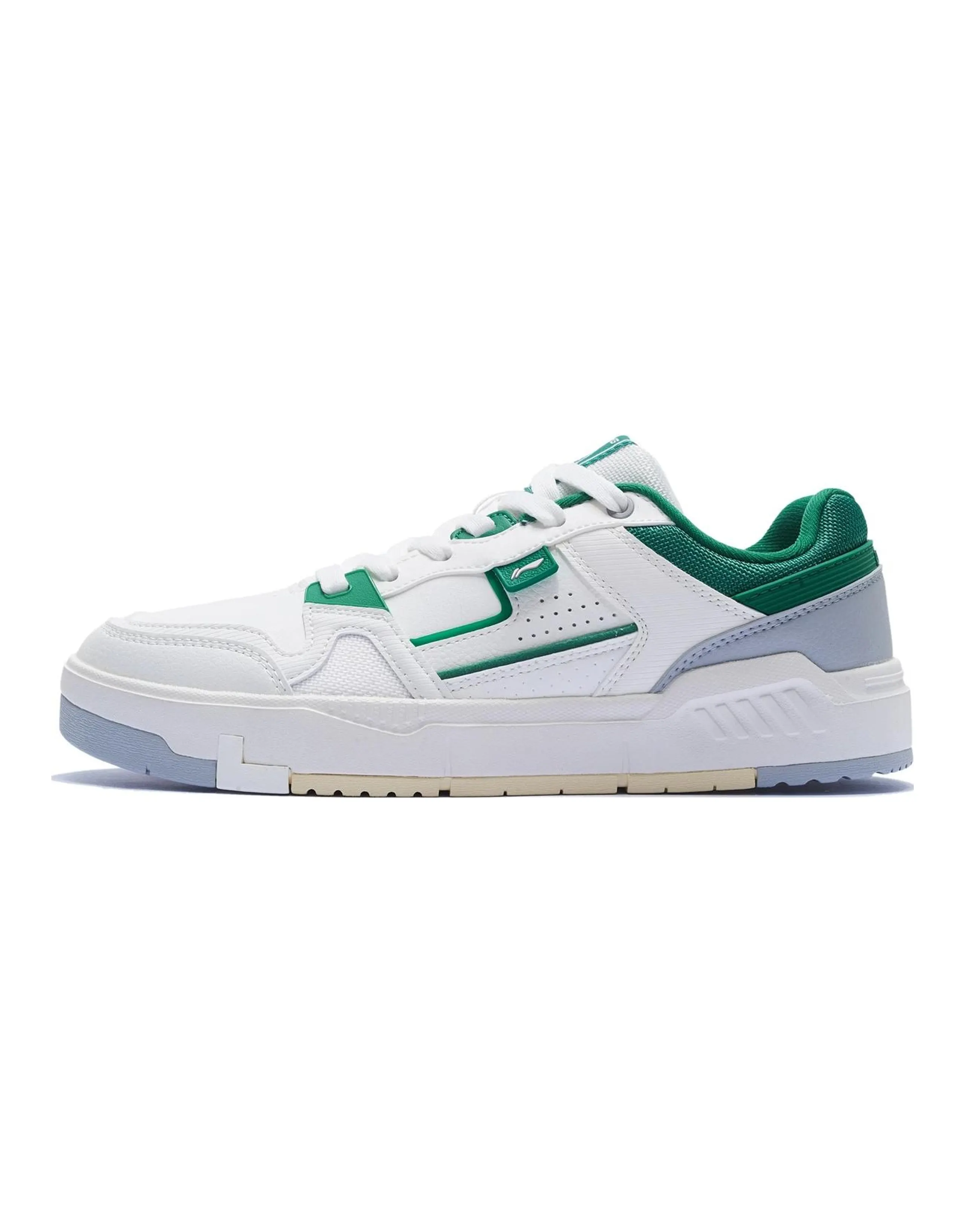 LINING Skateboard Shoes Men Low-Top White/Green