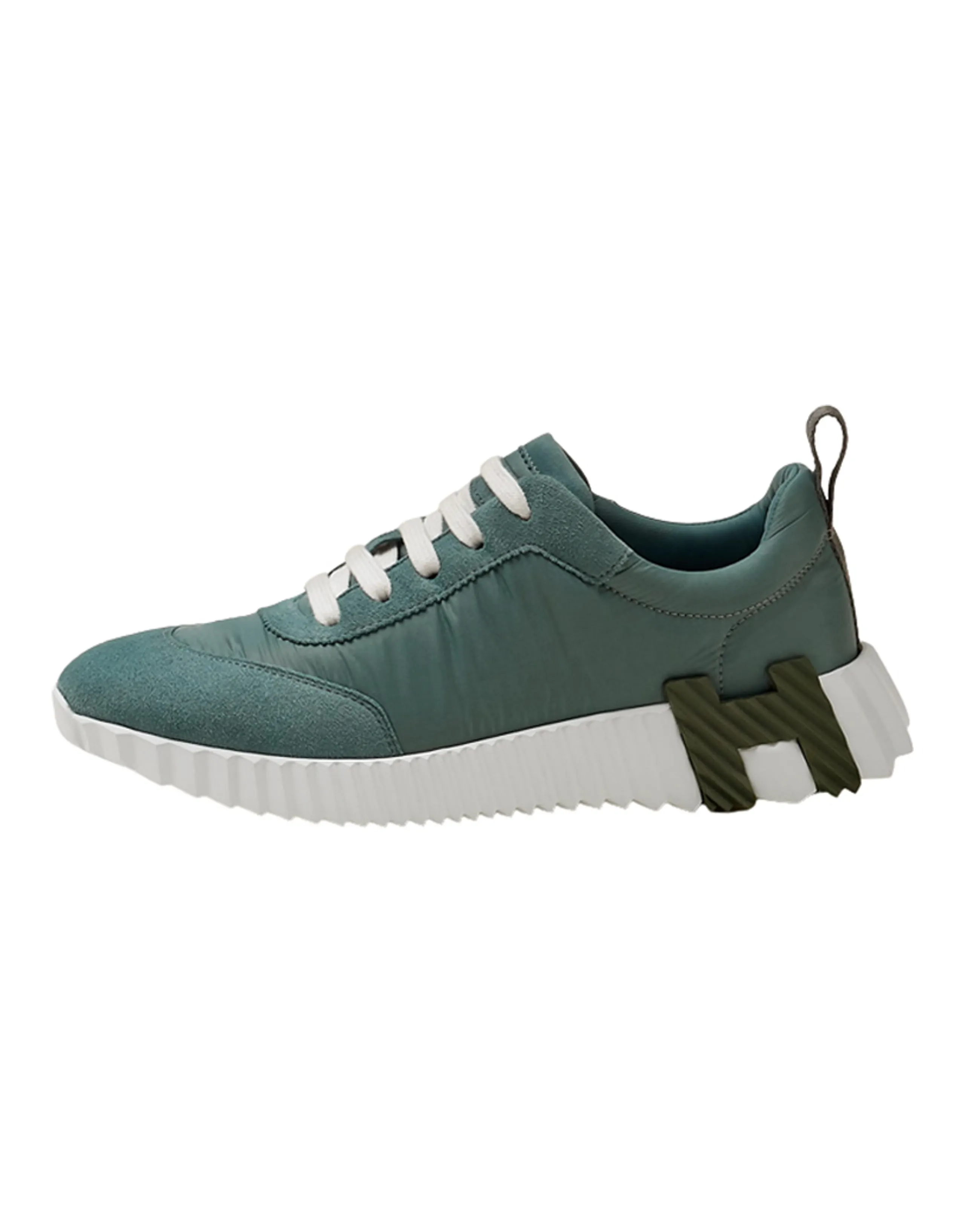 HERMES Bouncing Wear-Resistant Low-Top Casual Shoes Women's Green