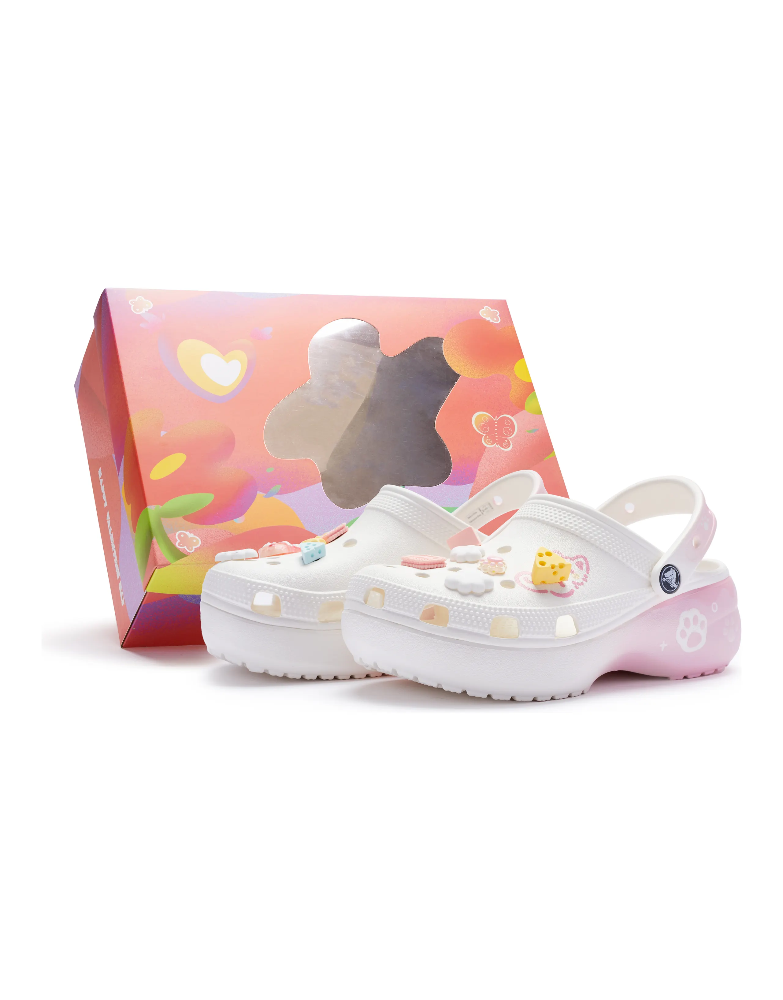 Crocs Classic Platform Clog 811 Manufacturing Clogs Women's White