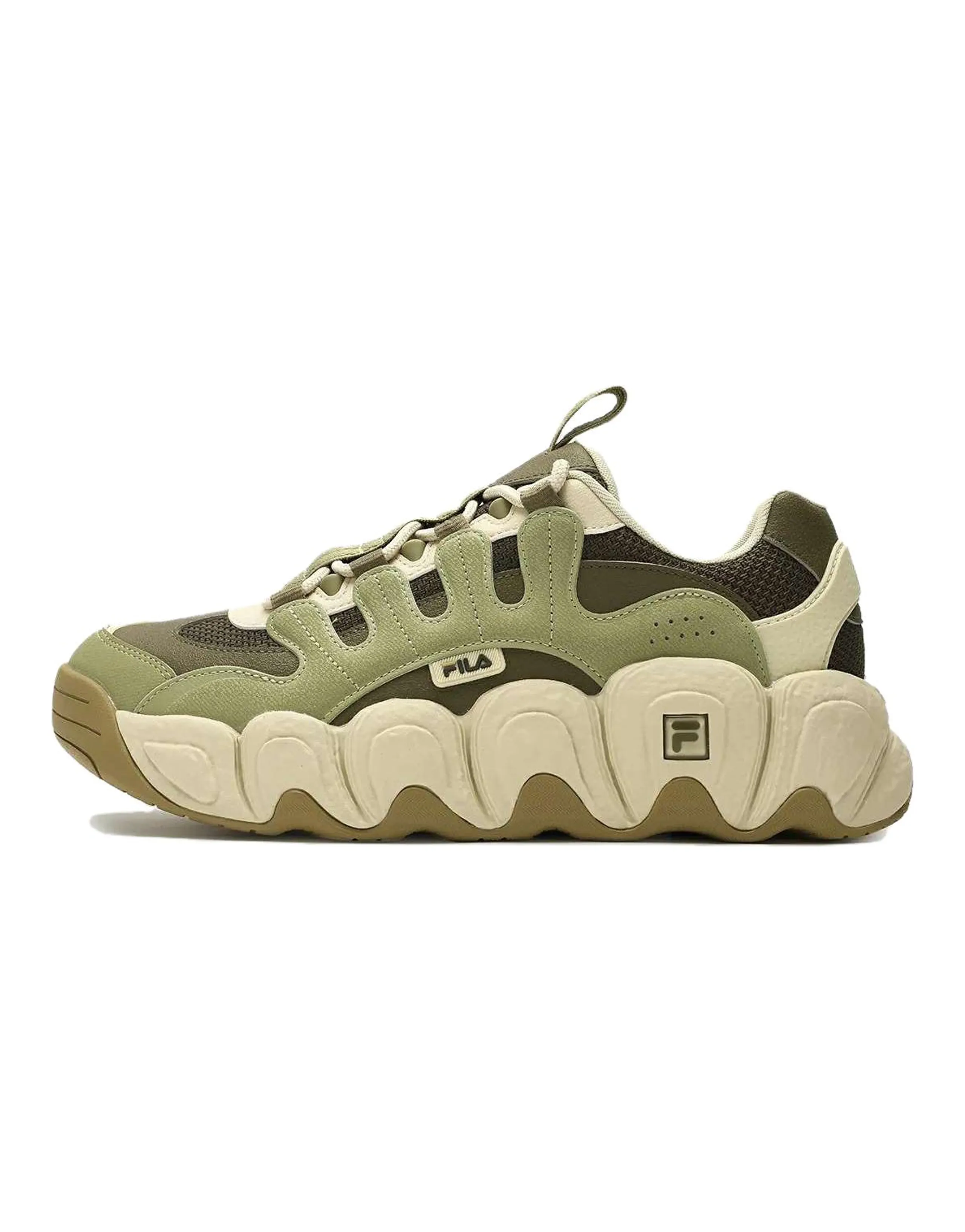 FILA Croissant Chunky Sneakers 'Green Beige'
