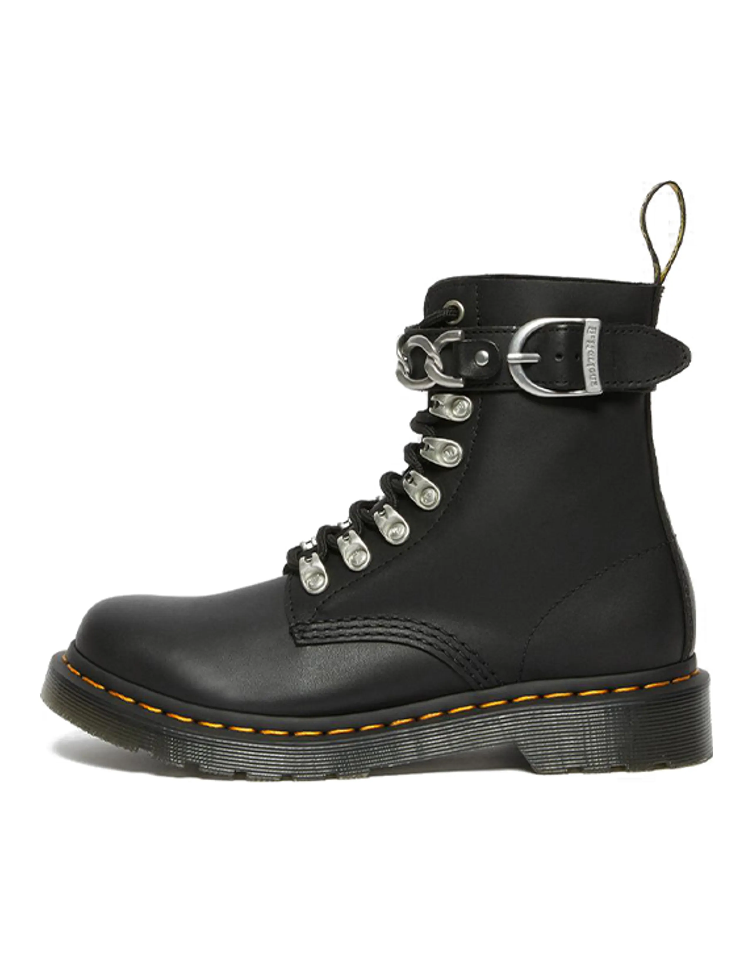 Dr.Martens 1460 Pascal Chain Leather Lace Up Boot 'Black' Women's