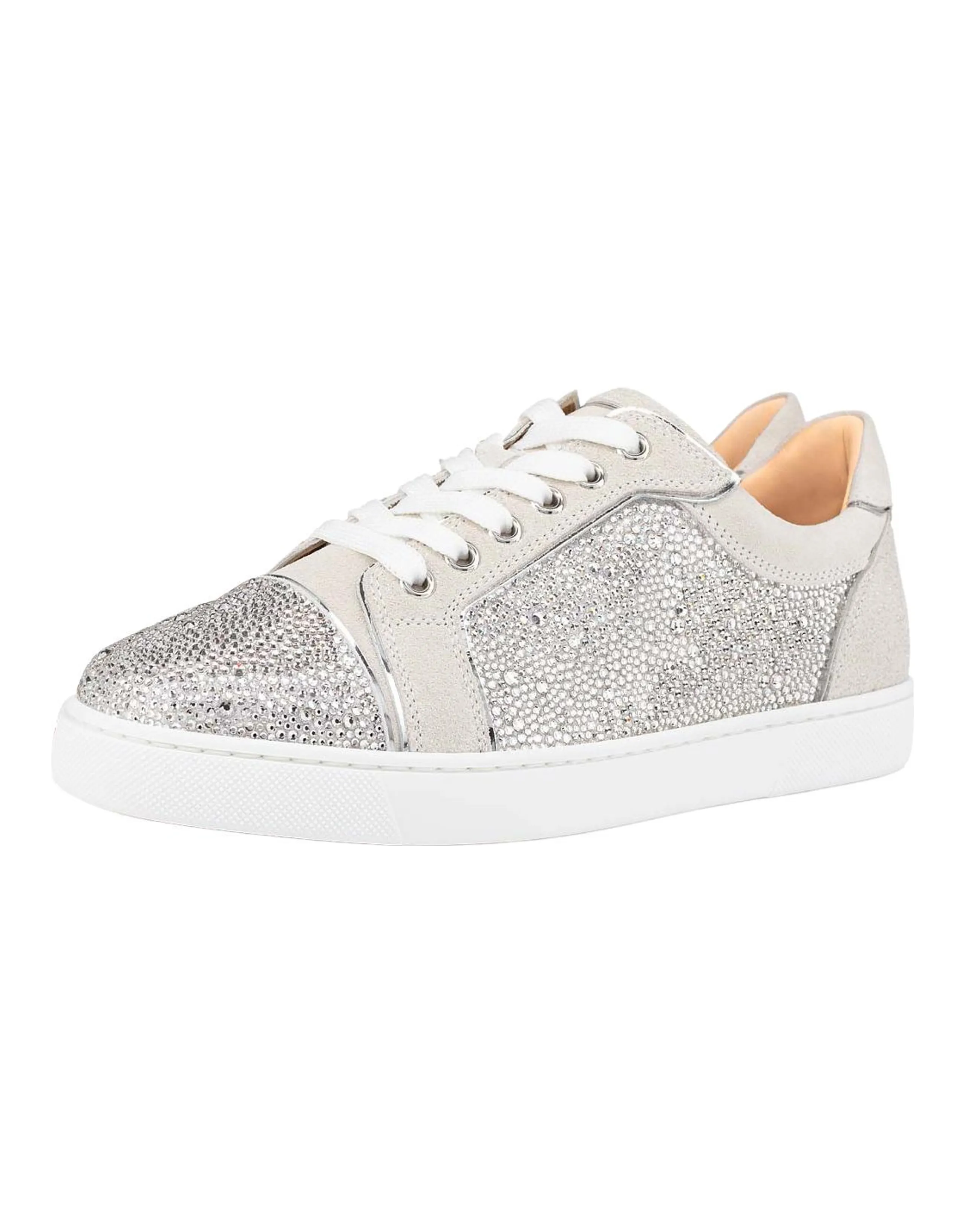 CL LUBOTING Slip-Resistant Low-Top Skateboard Shoes Women's Silver