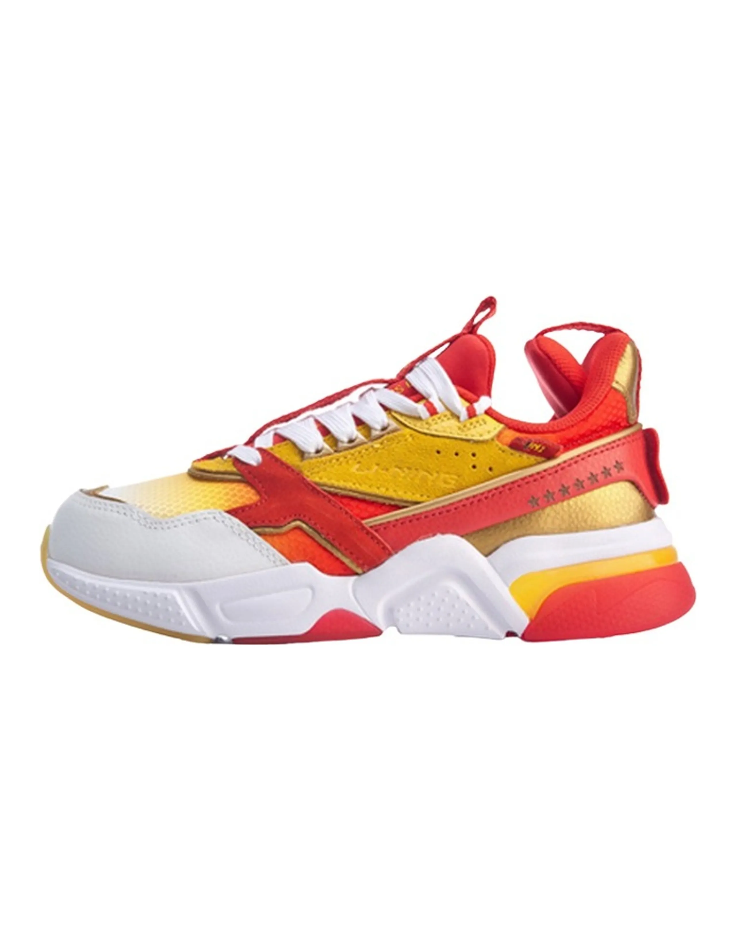 LiNing 001 Low-Top Sports Casual Shoes Women's Chrome Yellow