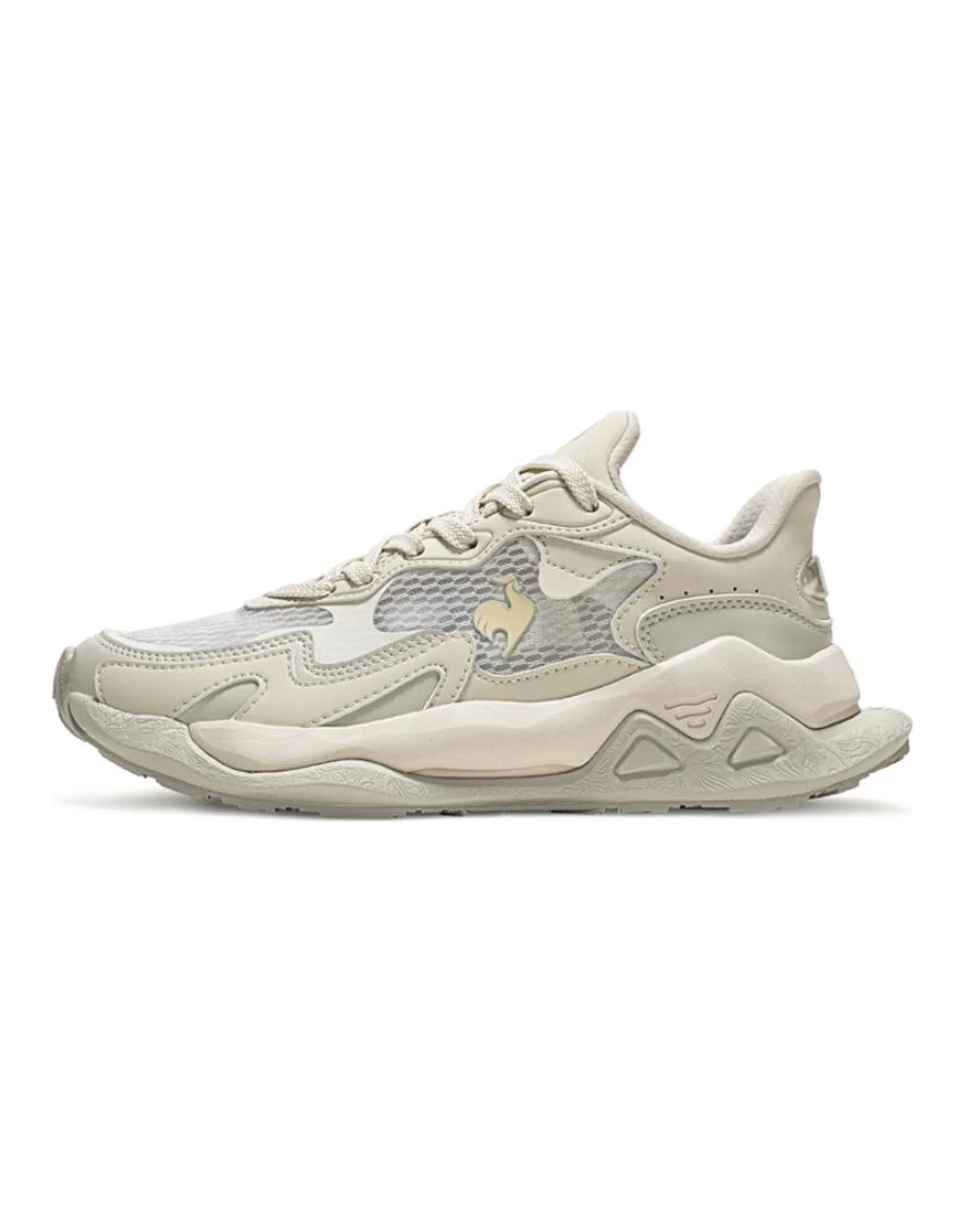 Le Coq Sportif Cushioning And Breathable Casual Shoes Women's Beige
