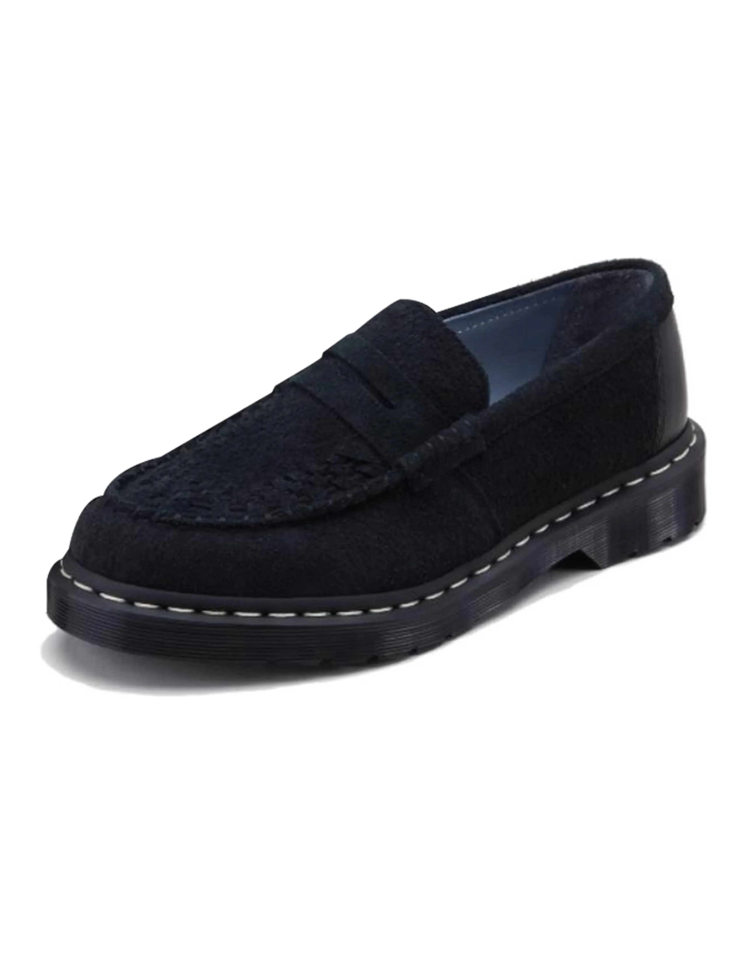 NEIGHBORHOOD x Dr.Martens Round Toe Comfortable Slip-On Loafers Men's Black